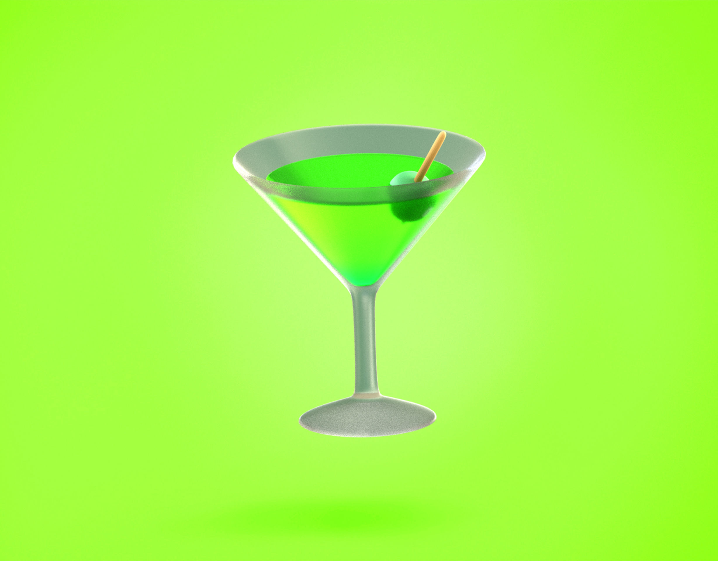 3D model White glass wine Emoji new Animated VR / AR / lowpoly CGTrader