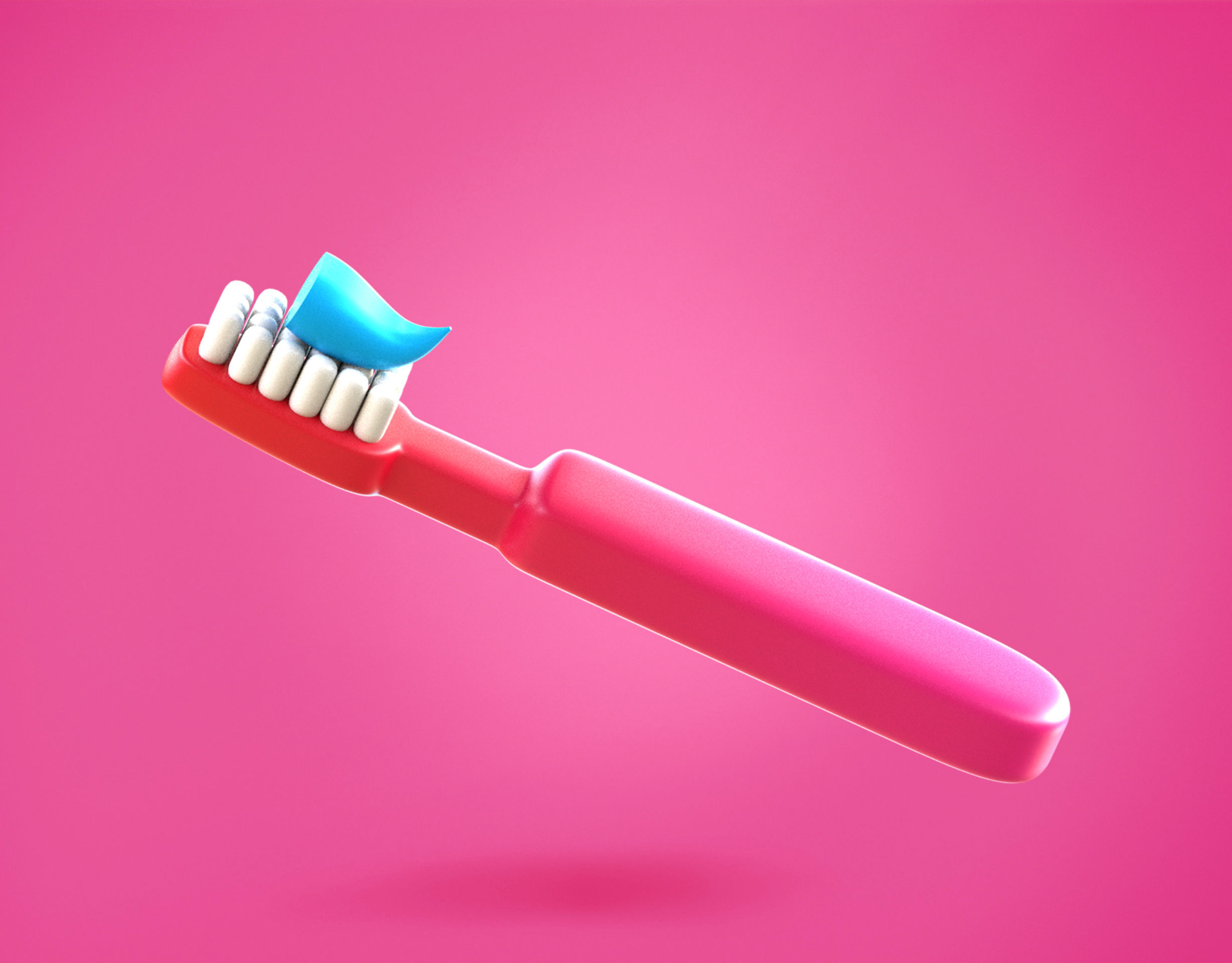 3D model Toothbrush Emoji new Animated VR / AR / lowpoly CGTrader