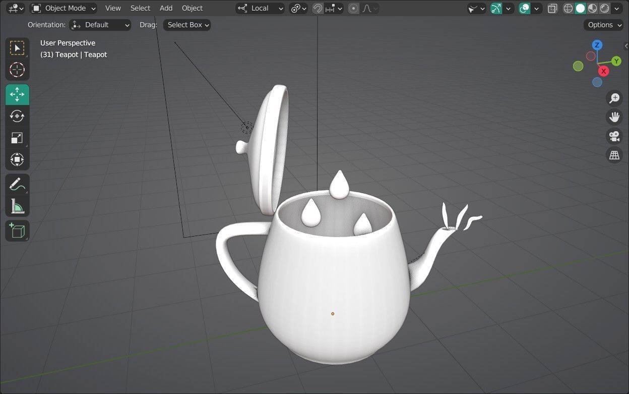 3D model Teapot Emoji new Animated VR / AR / lowpoly CGTrader