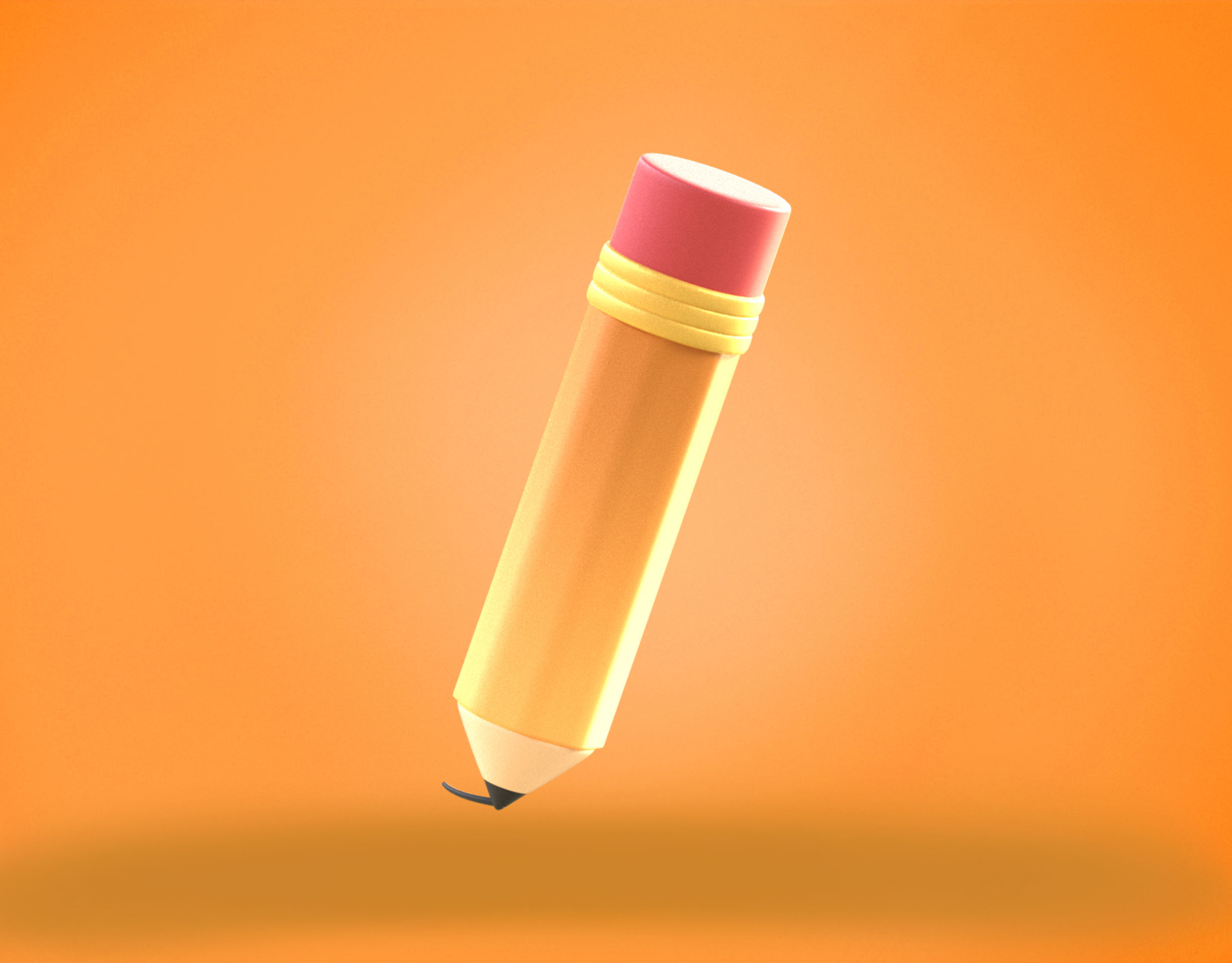 3D model Pencil Emoji new Animated VR / AR / lowpoly CGTrader