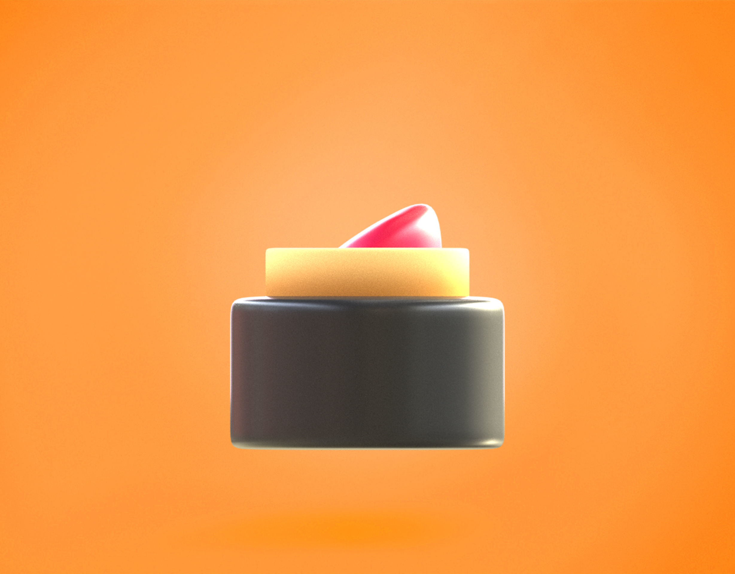 3D model Lipstick Emoji new Animated VR / AR / lowpoly CGTrader