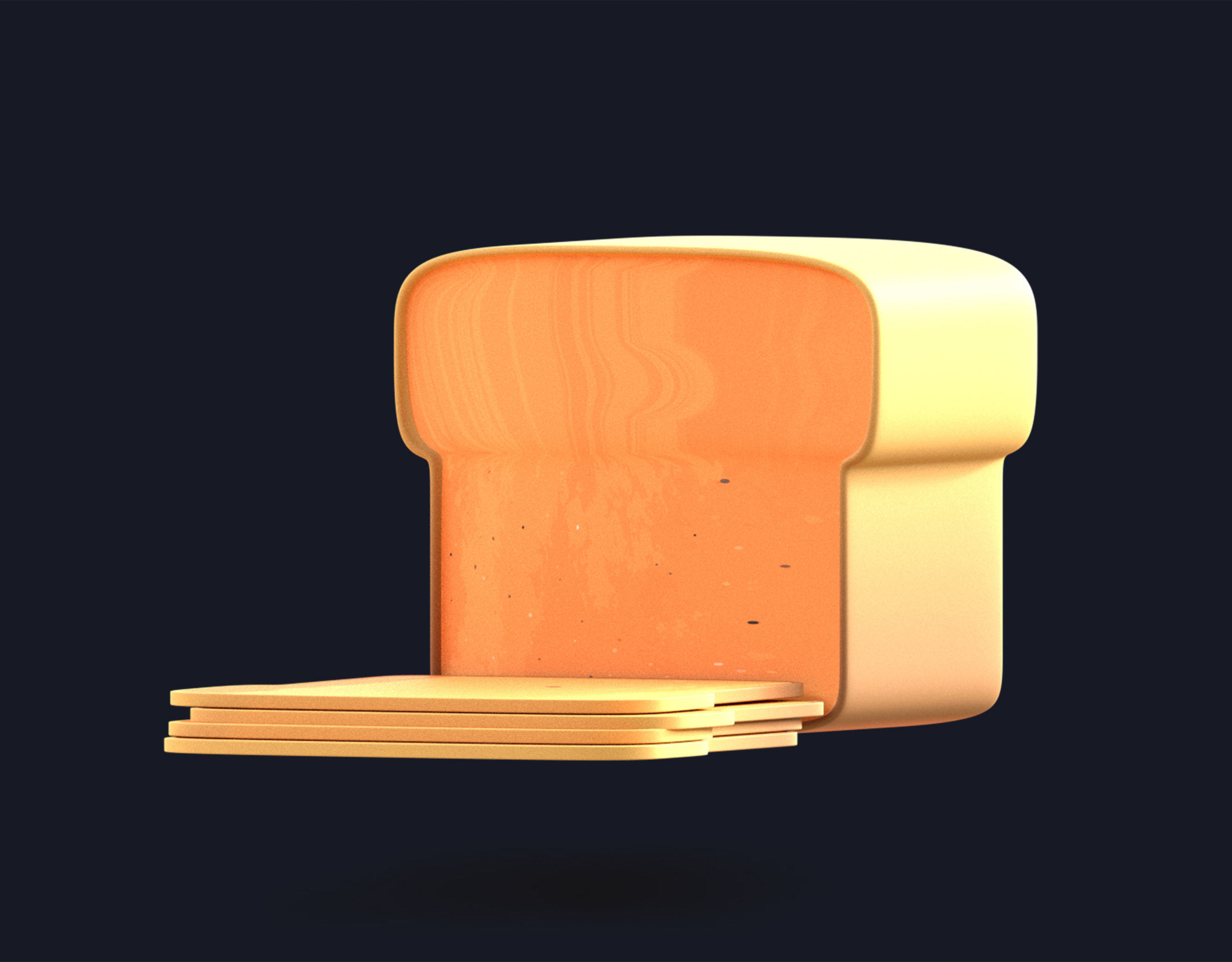 3D model Bread Emoji new Animated VR / AR / lowpoly CGTrader