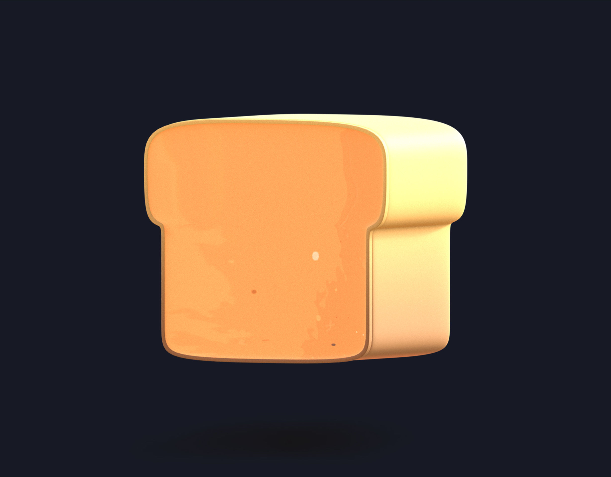 3D model Bread Emoji new Animated VR / AR / lowpoly CGTrader