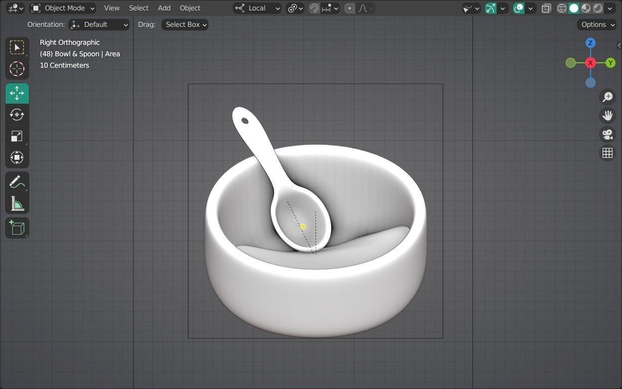 3D model Bowl and Spoon Emoji new Animated VR / AR / low-poly | CGTrader