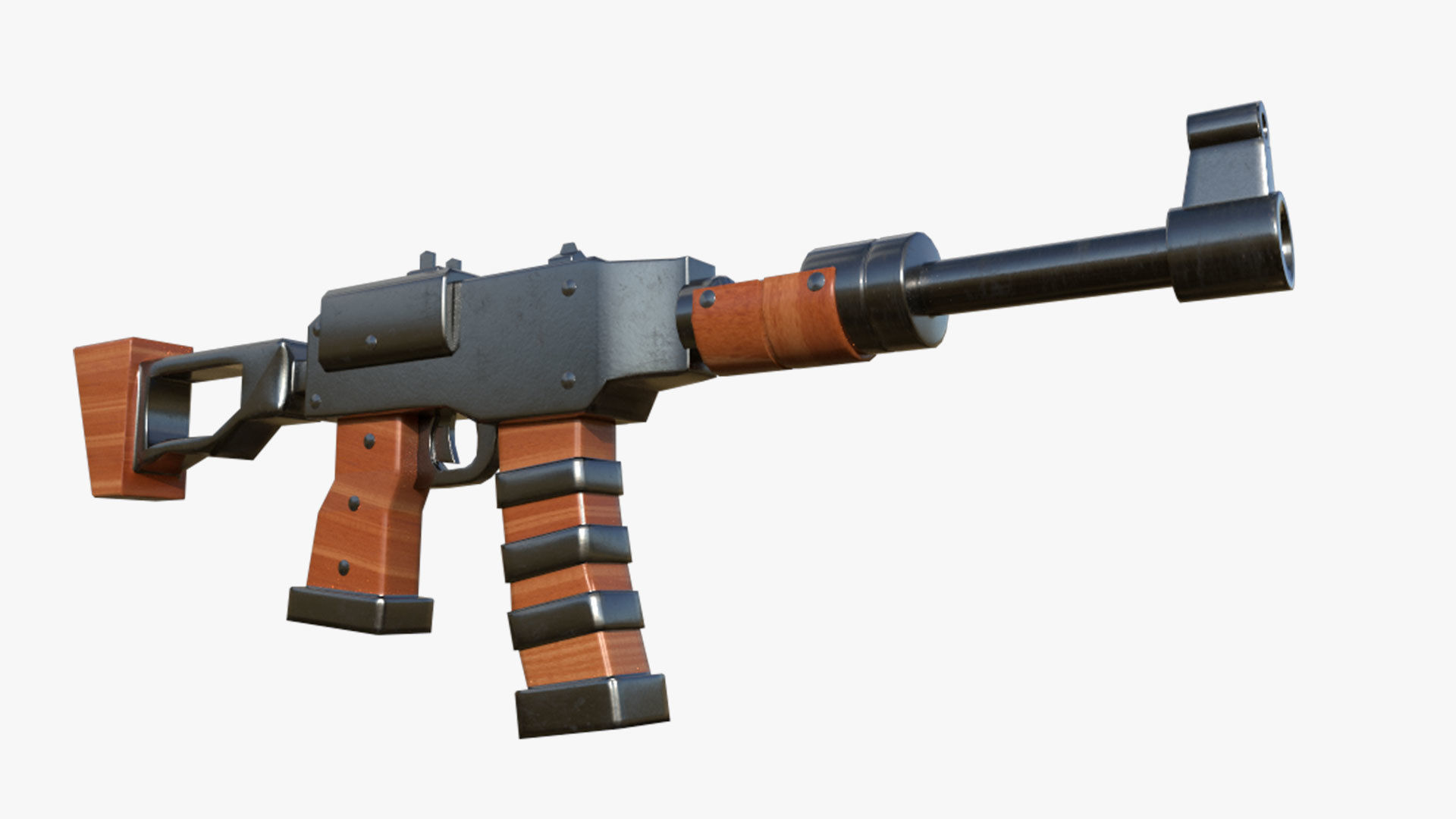 47 Rifle 3D model Stylized AK-47 Rifle VR / AR / low-poly | CGTrader