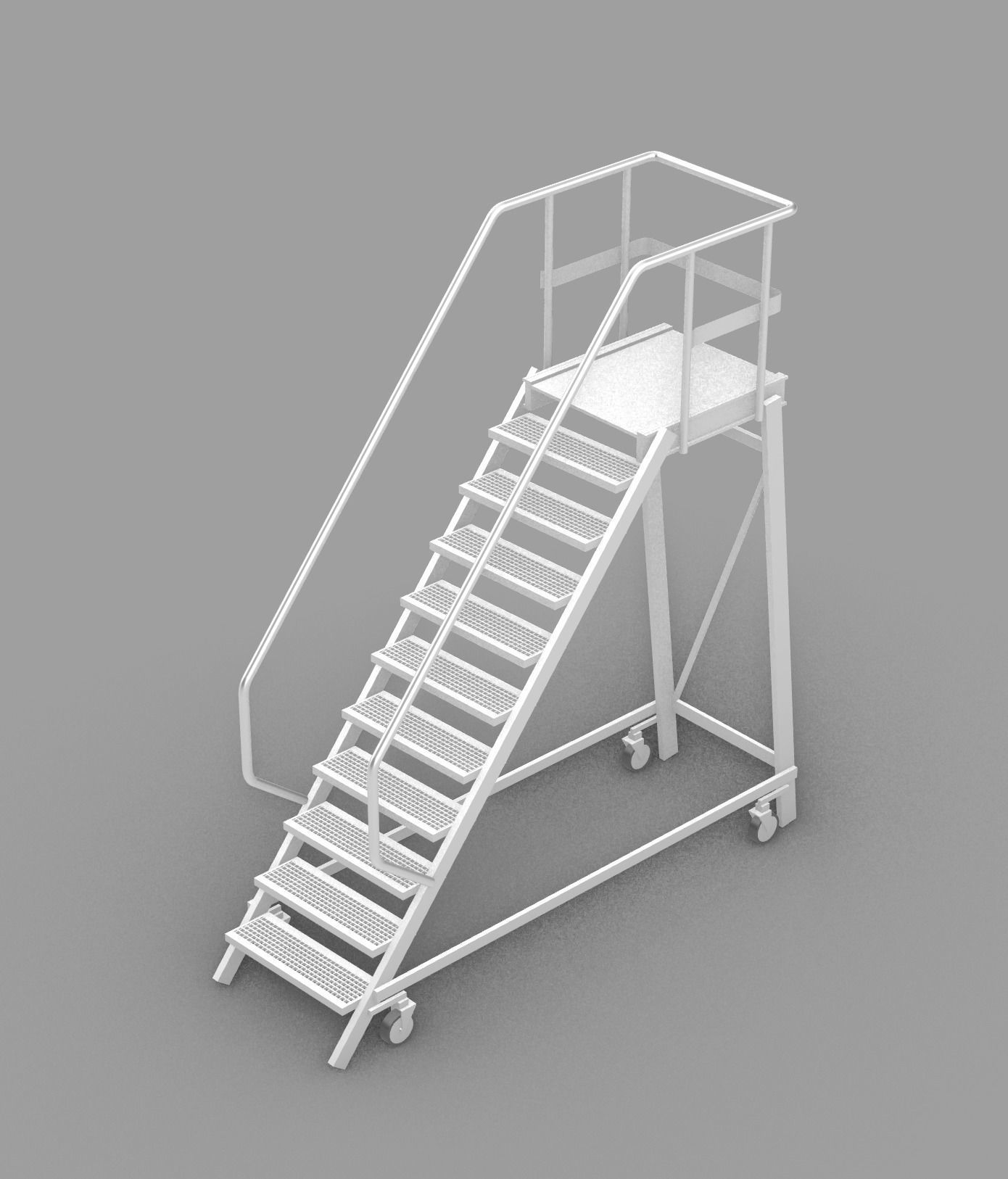 Rolling Ladder free 3D model CGTrader
