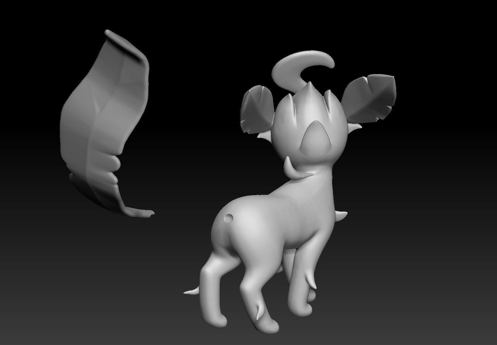 Pokemon Leafeon 3D model 3D printable | CGTrader