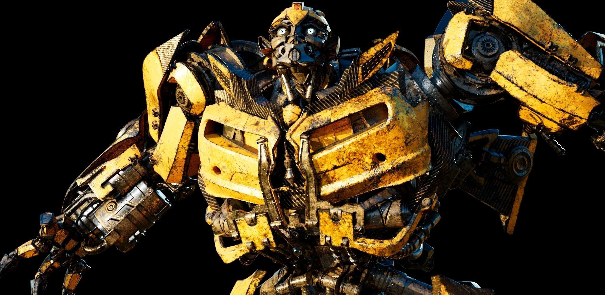 Transformers Bumblebee Fully Rigged and Textured 3D model rigged