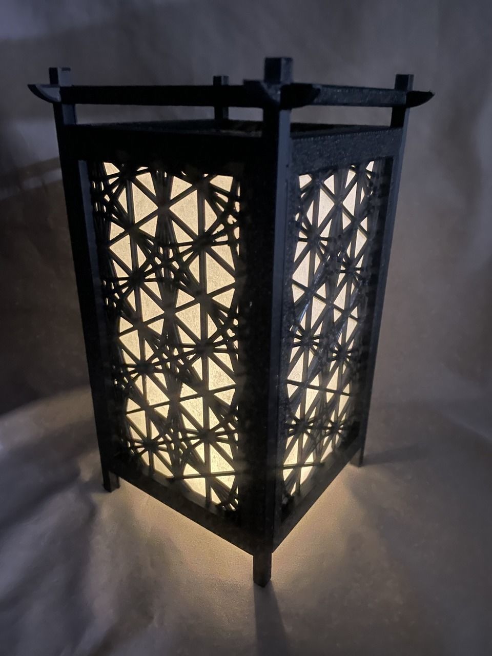 Kumiko Japanese Shoji Lantern KasaneRindou 3D model 3D printable