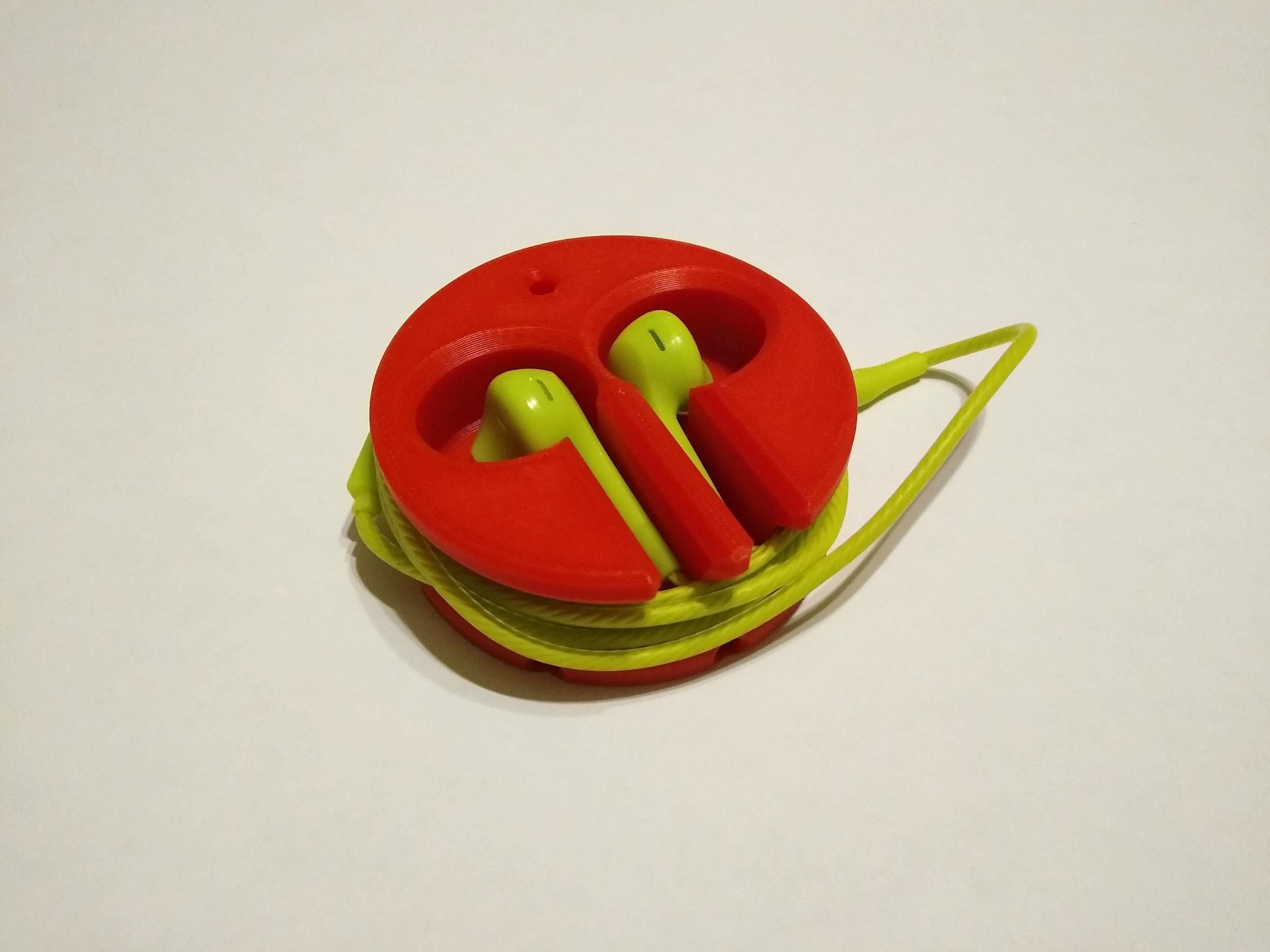 Wired Earbud Holder 3D model 3D printable CGTrader