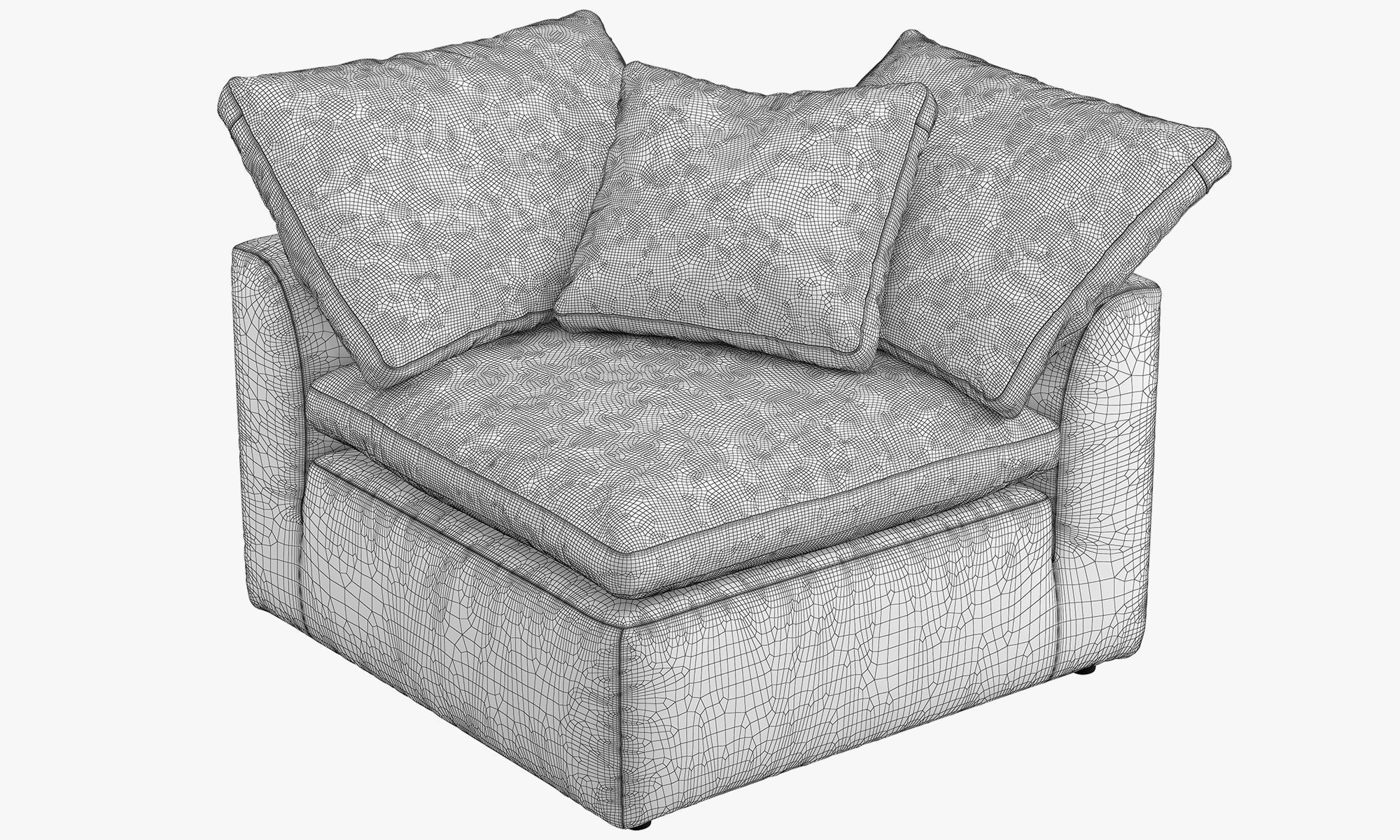 Joybird Bryant Corner Chair 3D model CGTrader