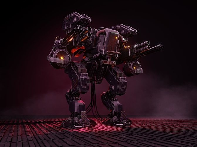 3D model Mech Robot Machine Sci-Fi 3D model VR / AR / low-poly | CGTrader