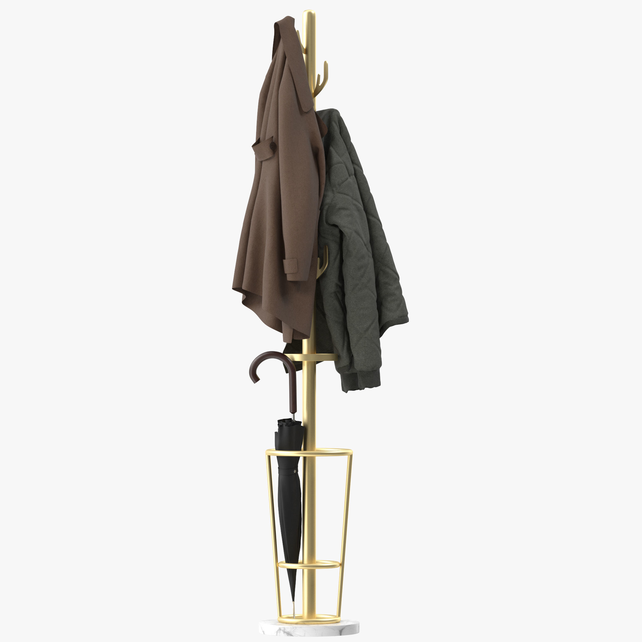 Standing Creative Metal Coat Rack 3D model | CGTrader