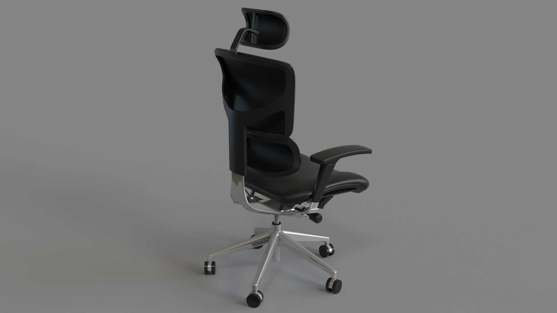 XChair X4 Leather Executive Office Chair With Headrest 3D model CGTrader
