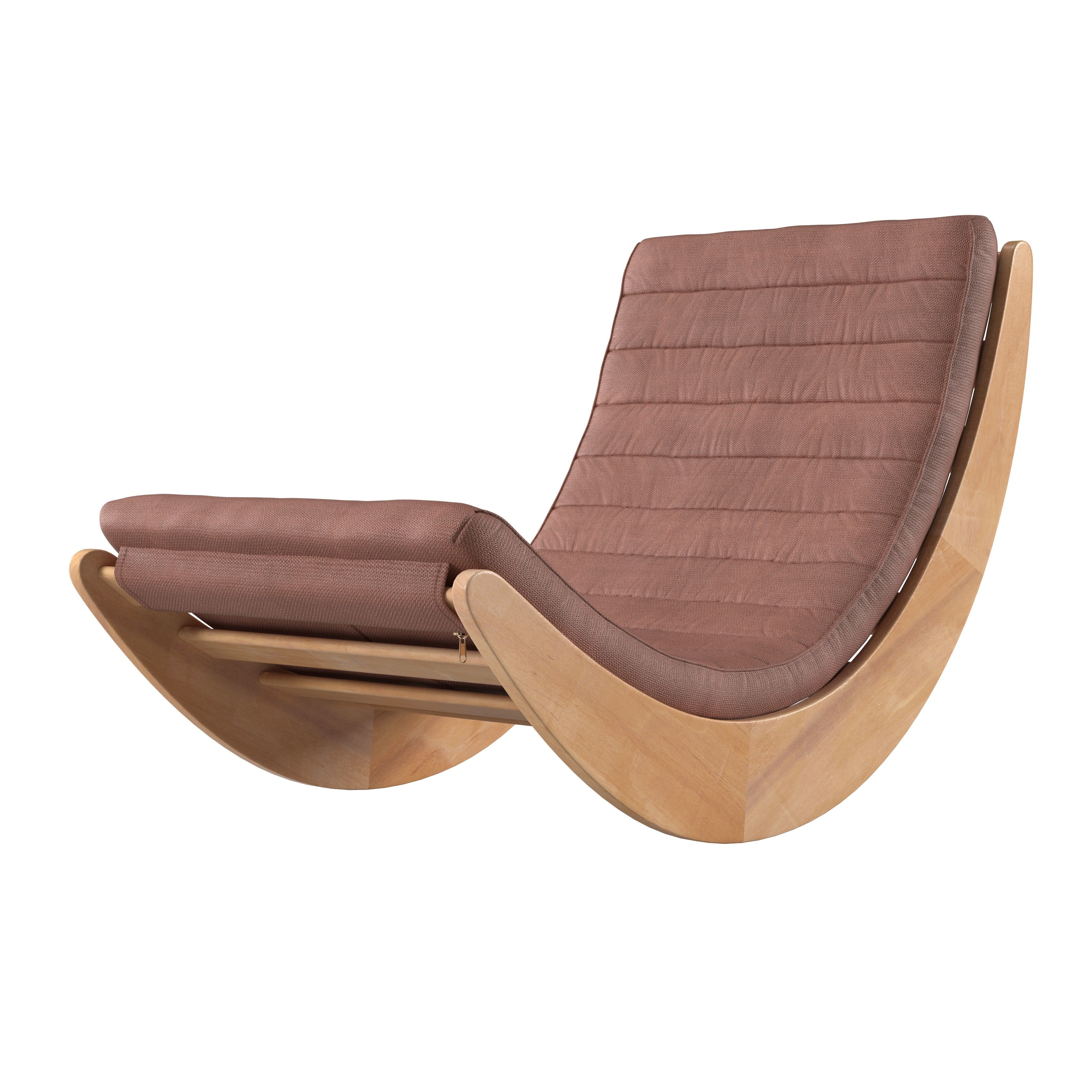 Fabric Relaxer Rocking Chair 13990804 3D model animated CGTrader