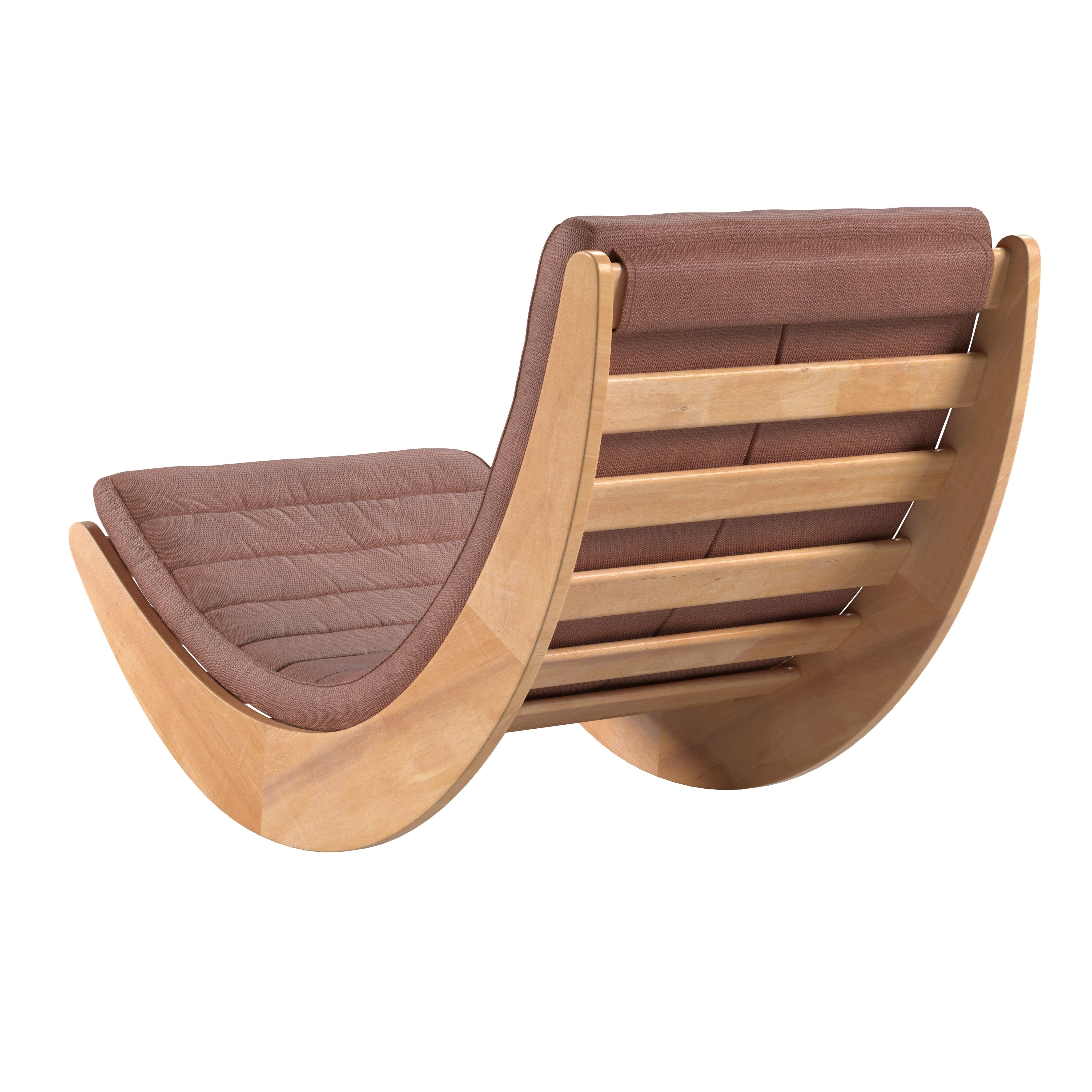 Fabric Relaxer Rocking Chair 13990804 3D model animated CGTrader