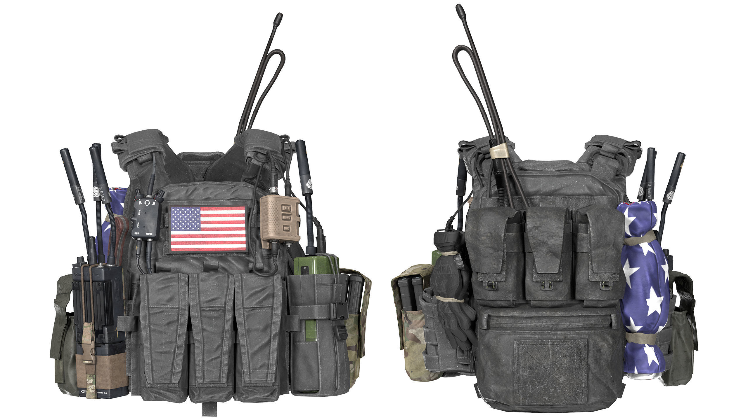 3D model AVS PLATE CARRIER V3 VR / AR / low-poly | CGTrader