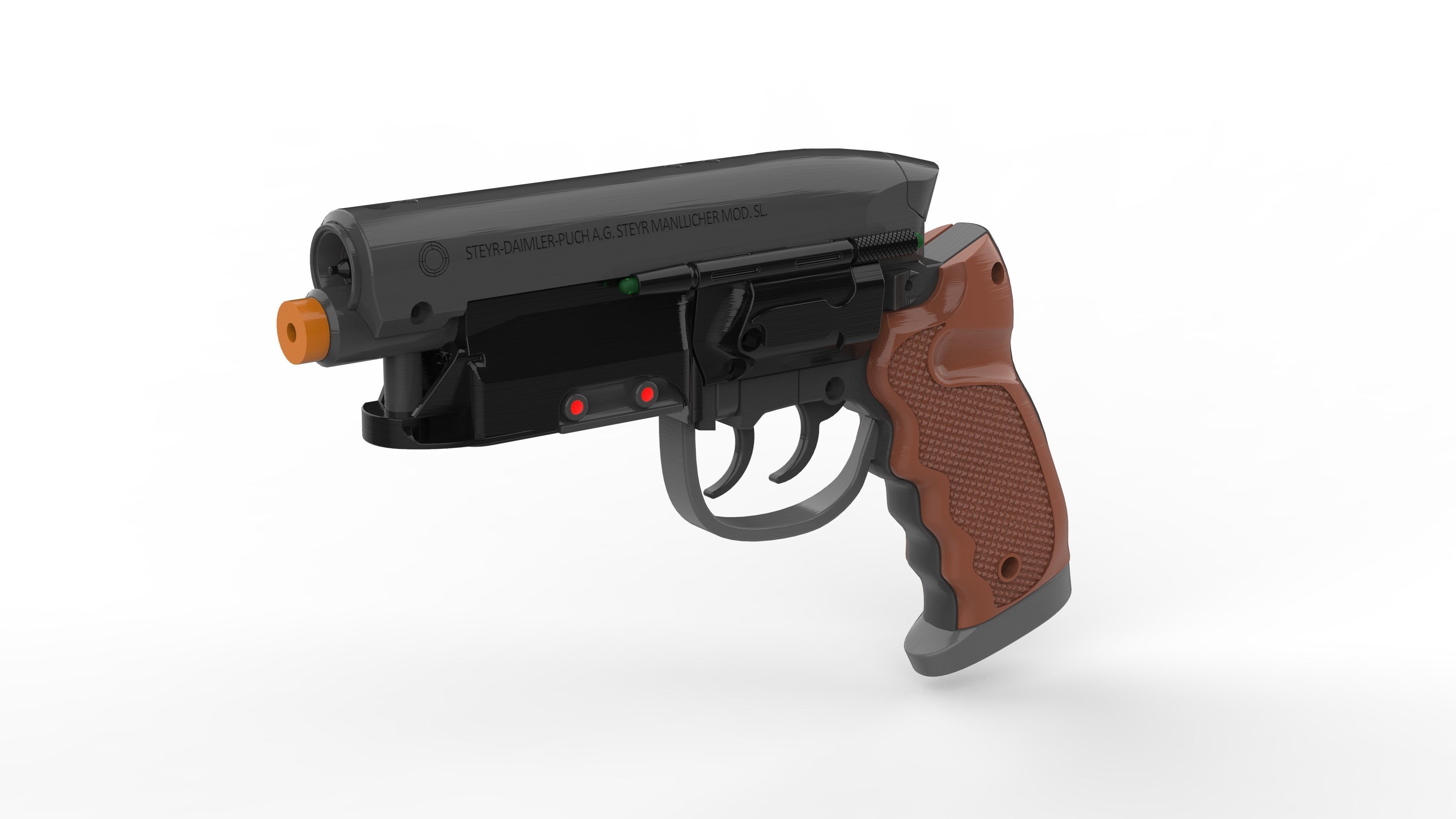 Deckards Blaster - Blade Runner - Printable 3d model - STL 3D model 3D ...