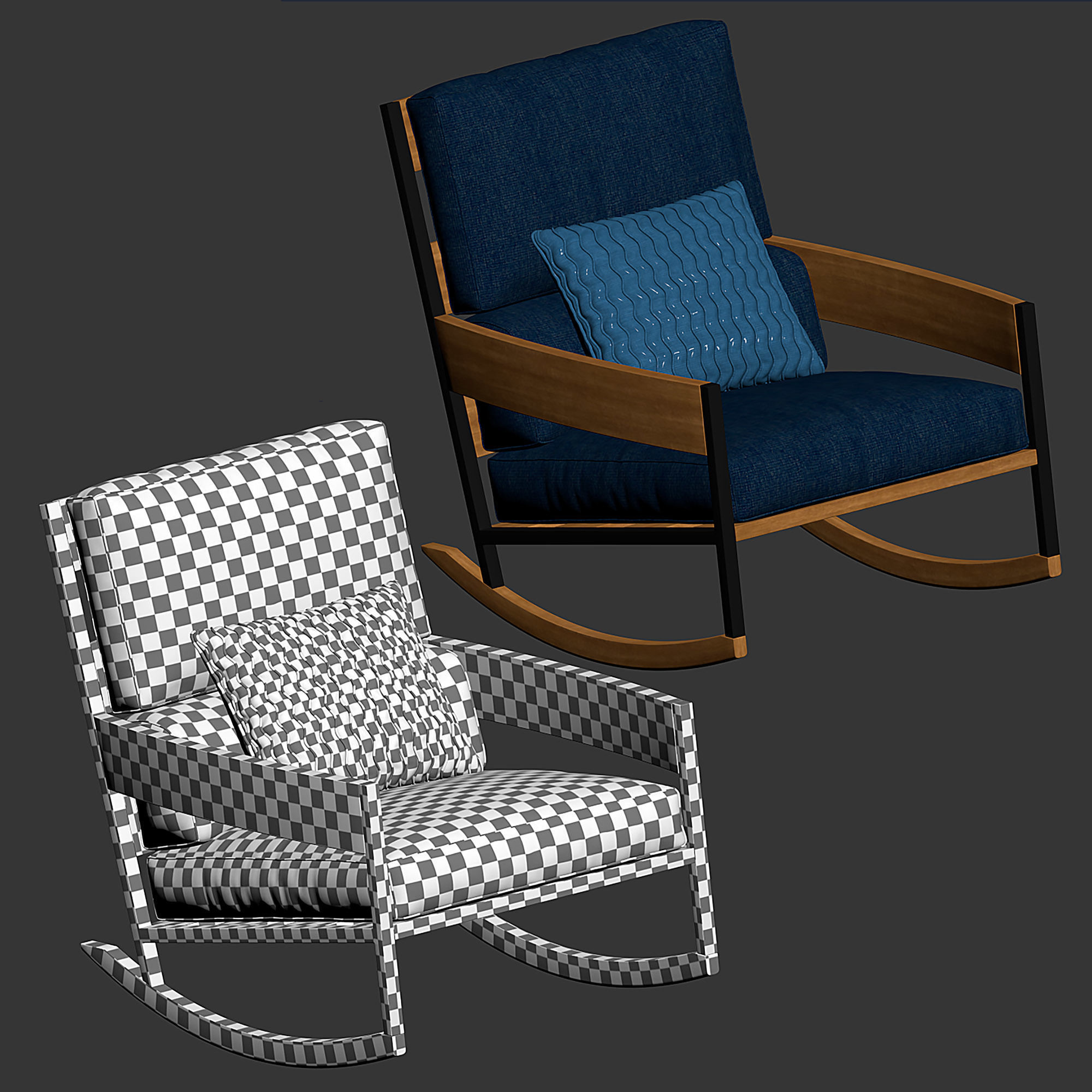 RODA - NAP Rocking Chair 3D model | CGTrader