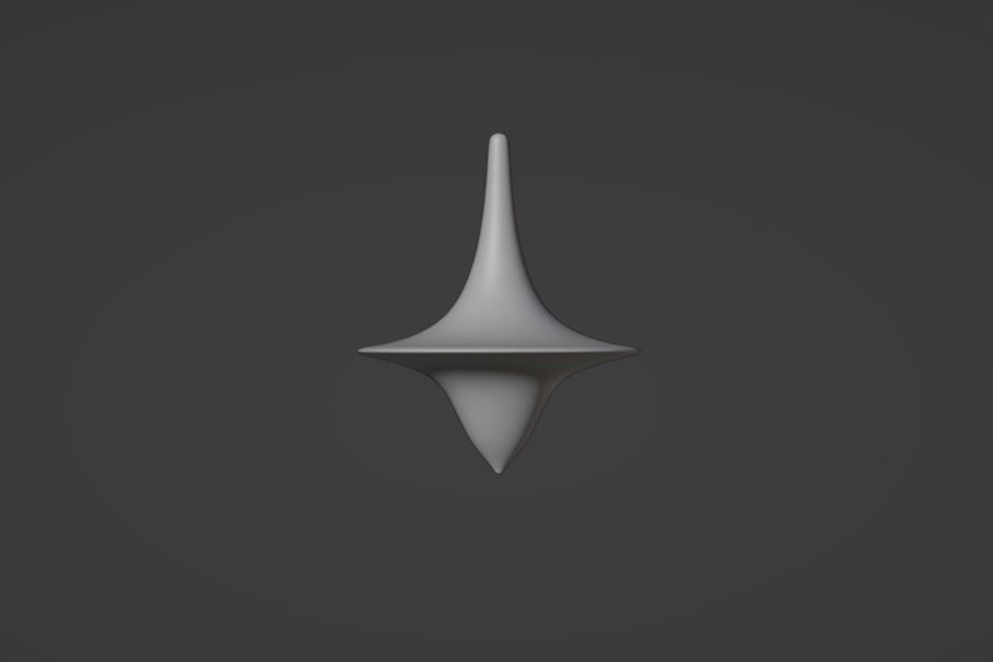 Inception Style Spinning Top 3D model 3D printable CGTrader