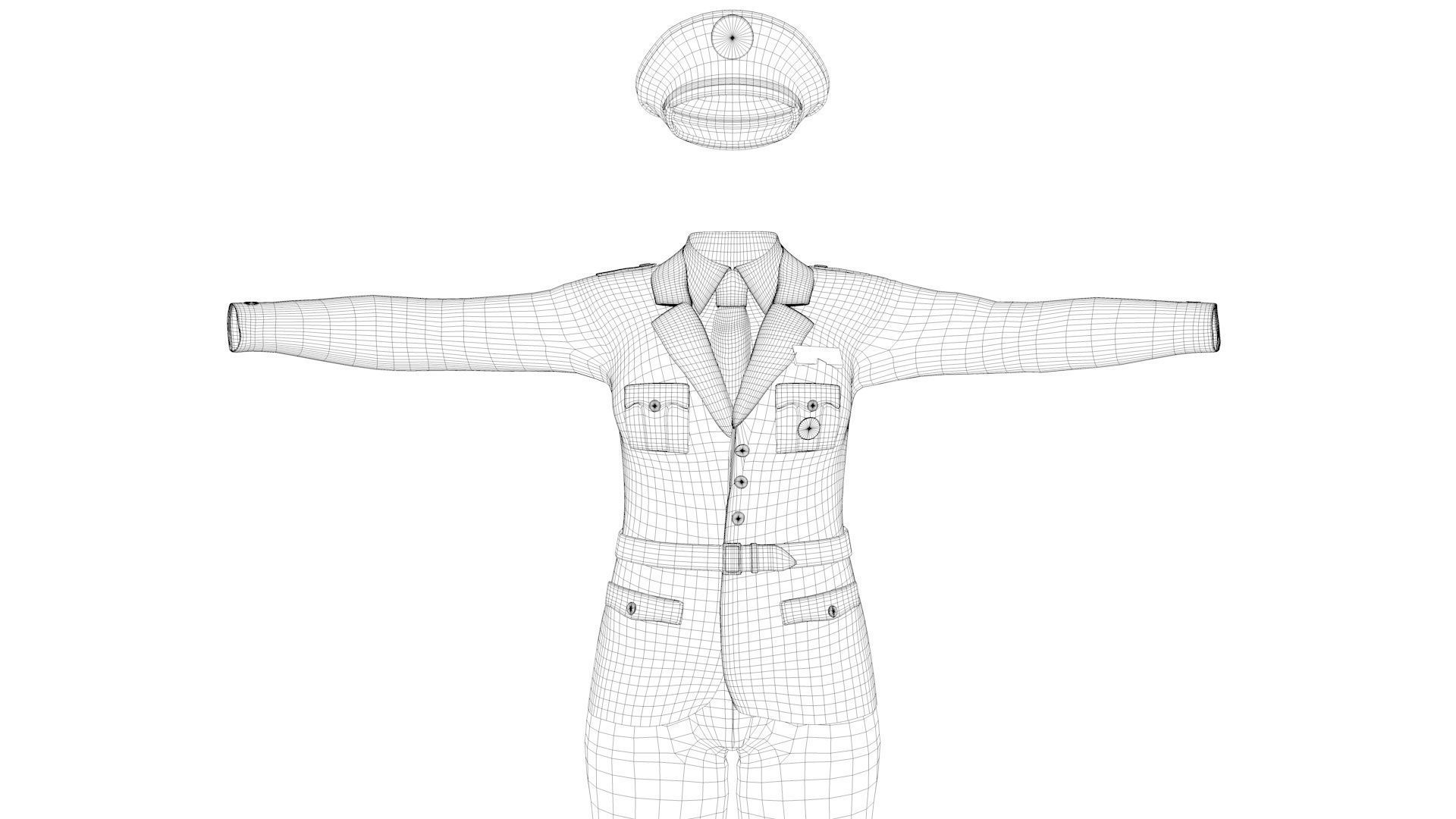 Uniform of the United States army 3D model CGTrader