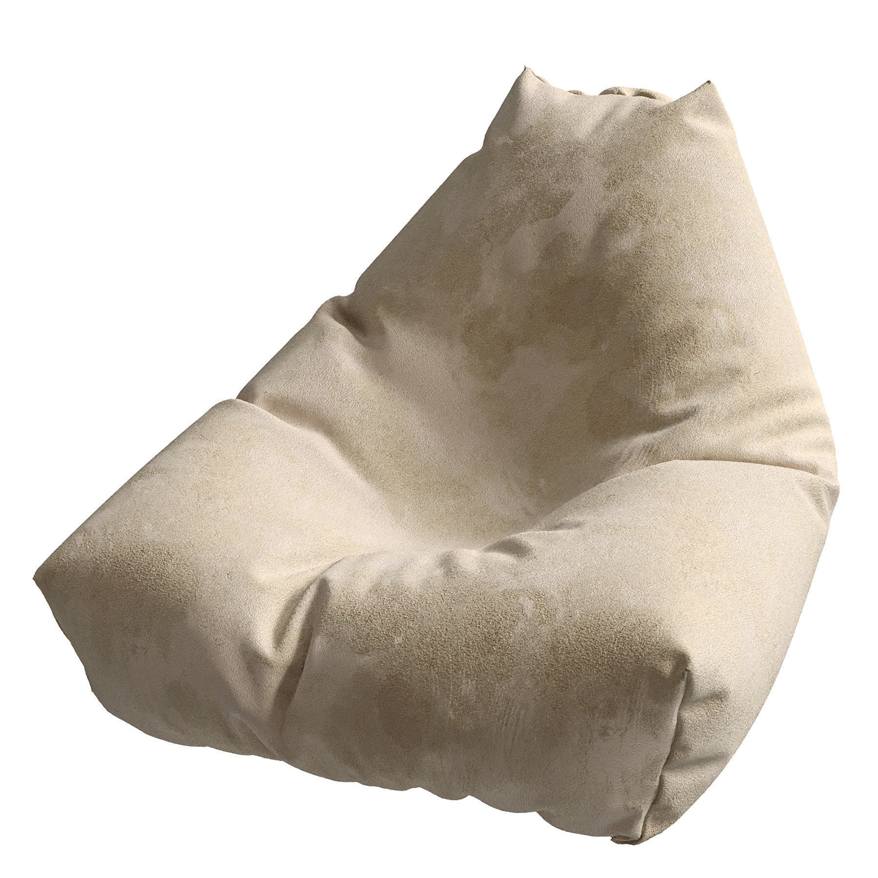 ZARA COTTON POUF 3D model CGTrader