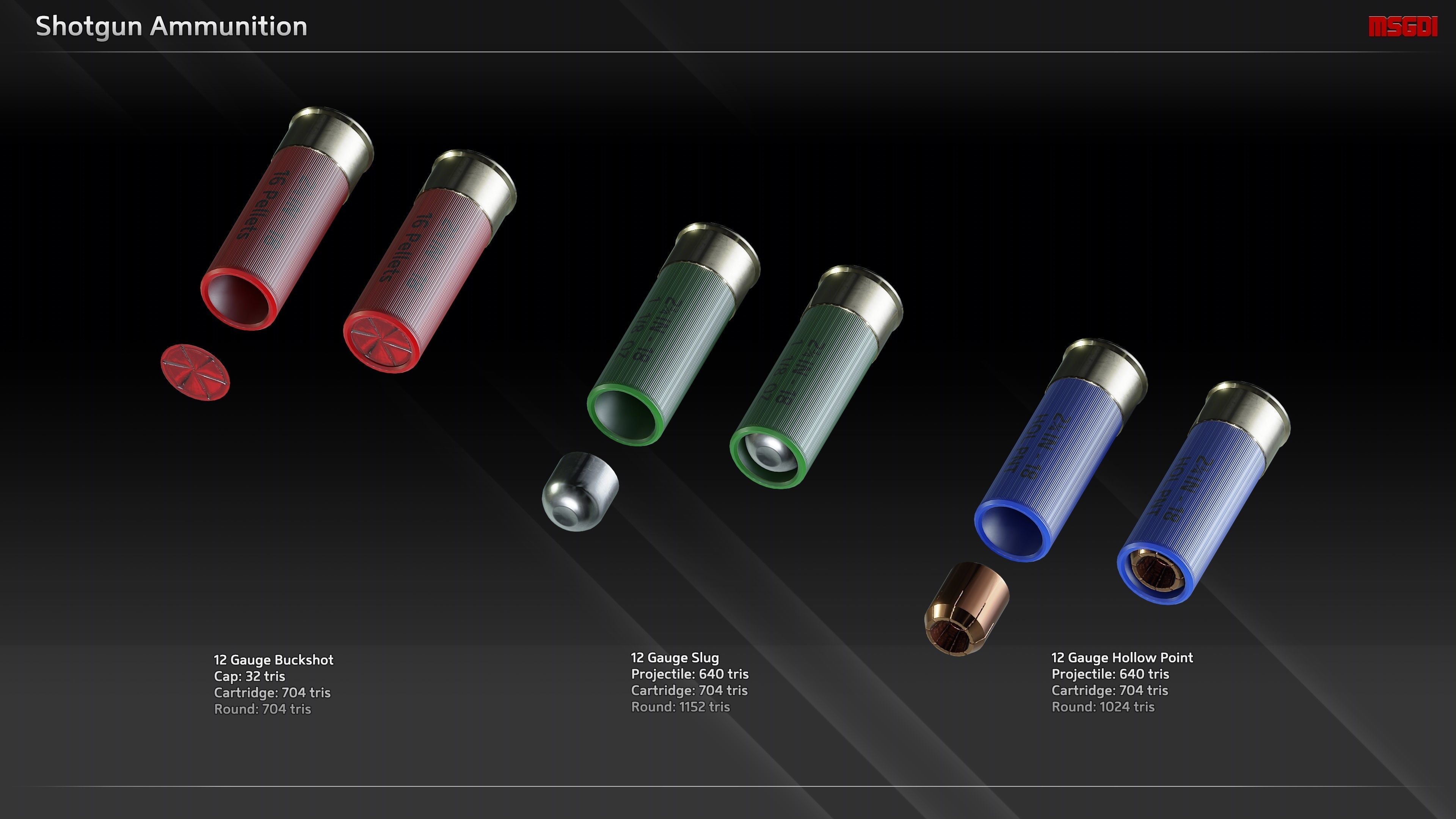 3D model NATO Ammunition VR / AR / lowpoly CGTrader