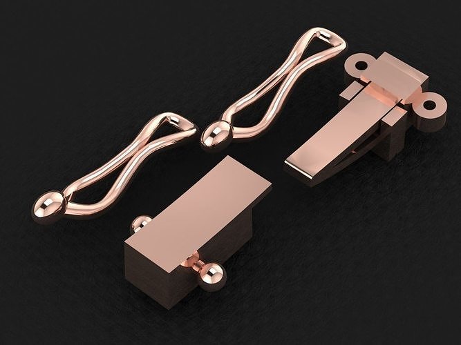 Bracelet Lock 3D model 3D printable CGTrader