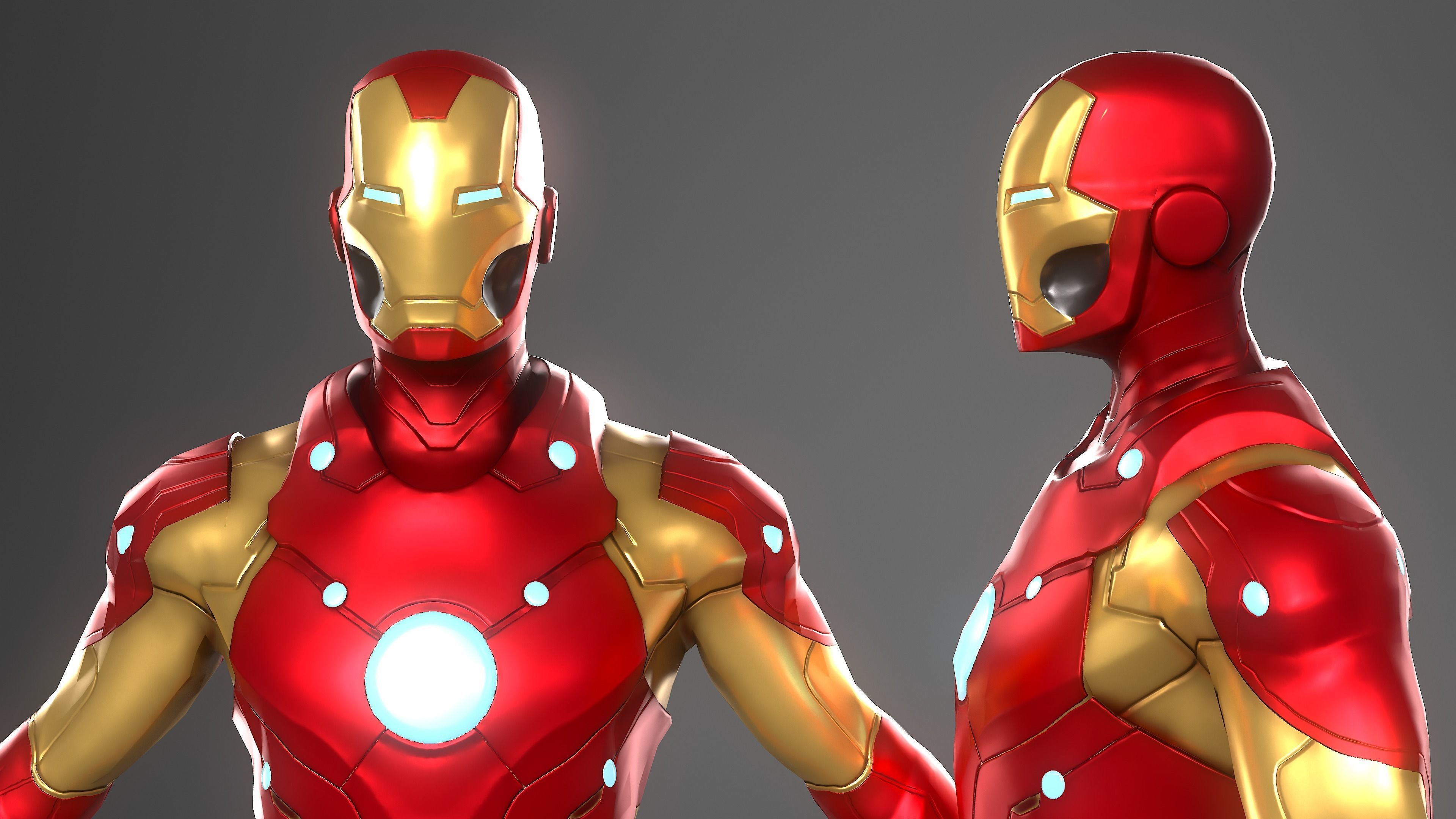 3D model Iron Man Game Ready VR / AR / low-poly | CGTrader