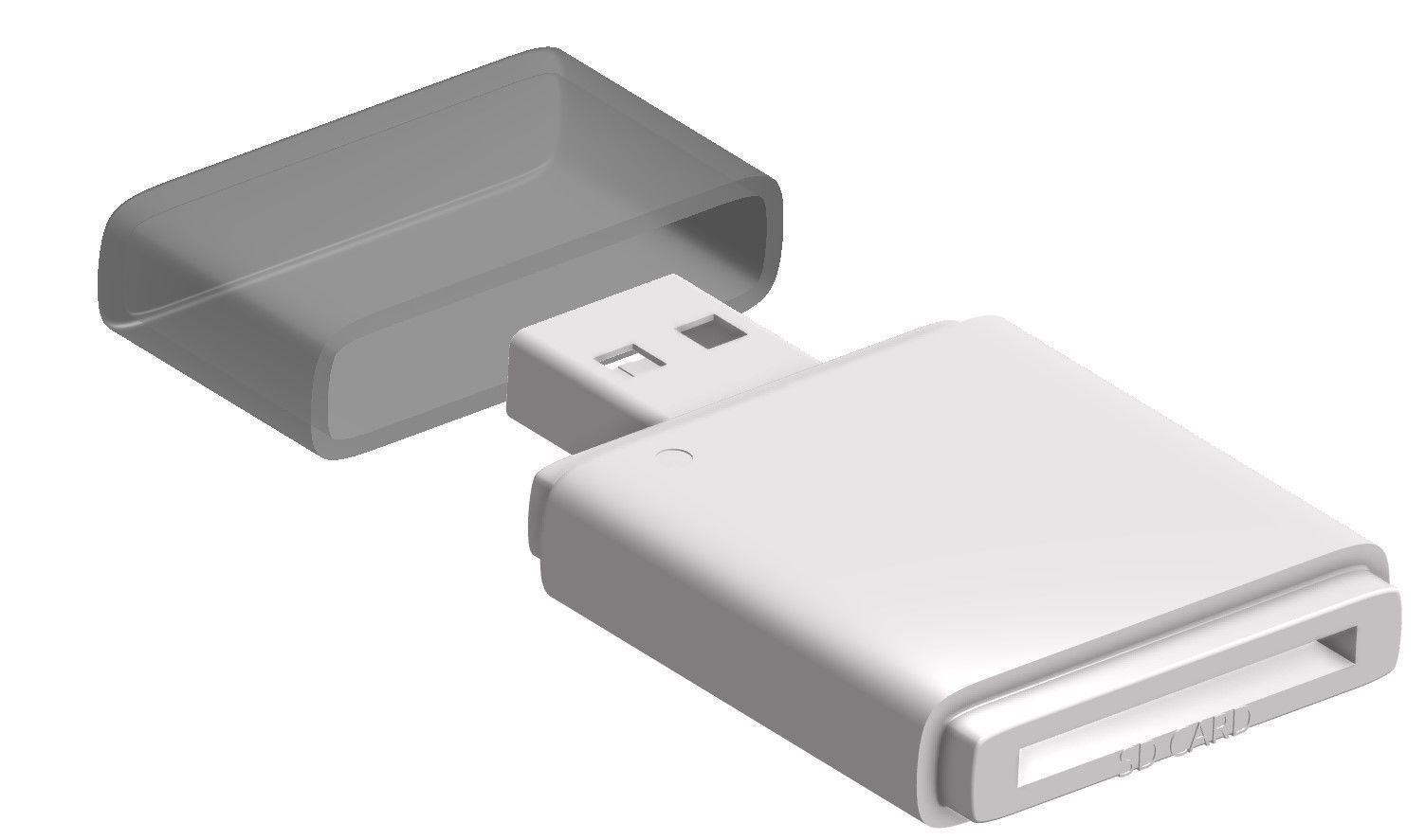 SD Card Reader 3D model CGTrader