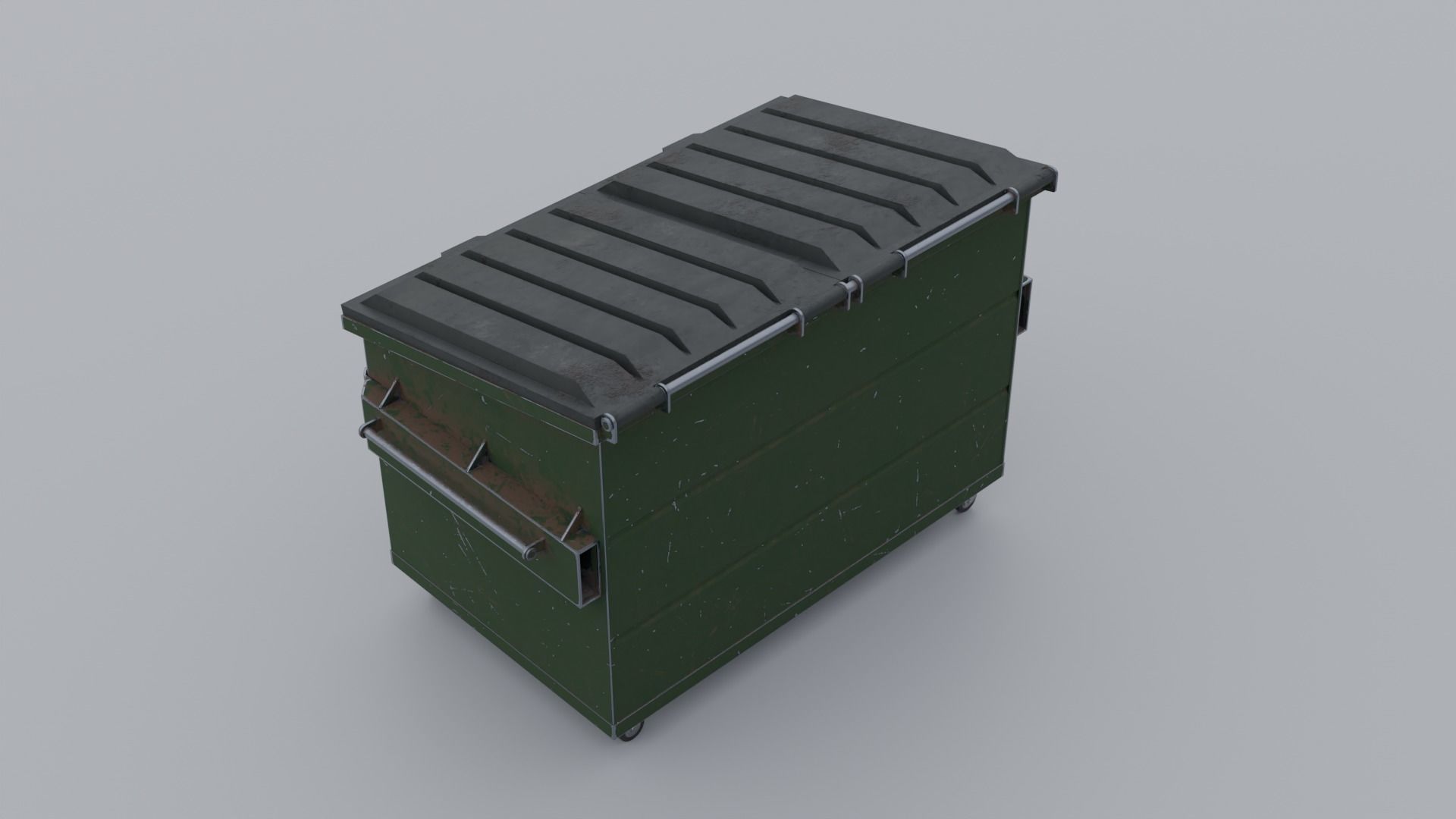 3D model Front Load Container VR / AR / low-poly | CGTrader