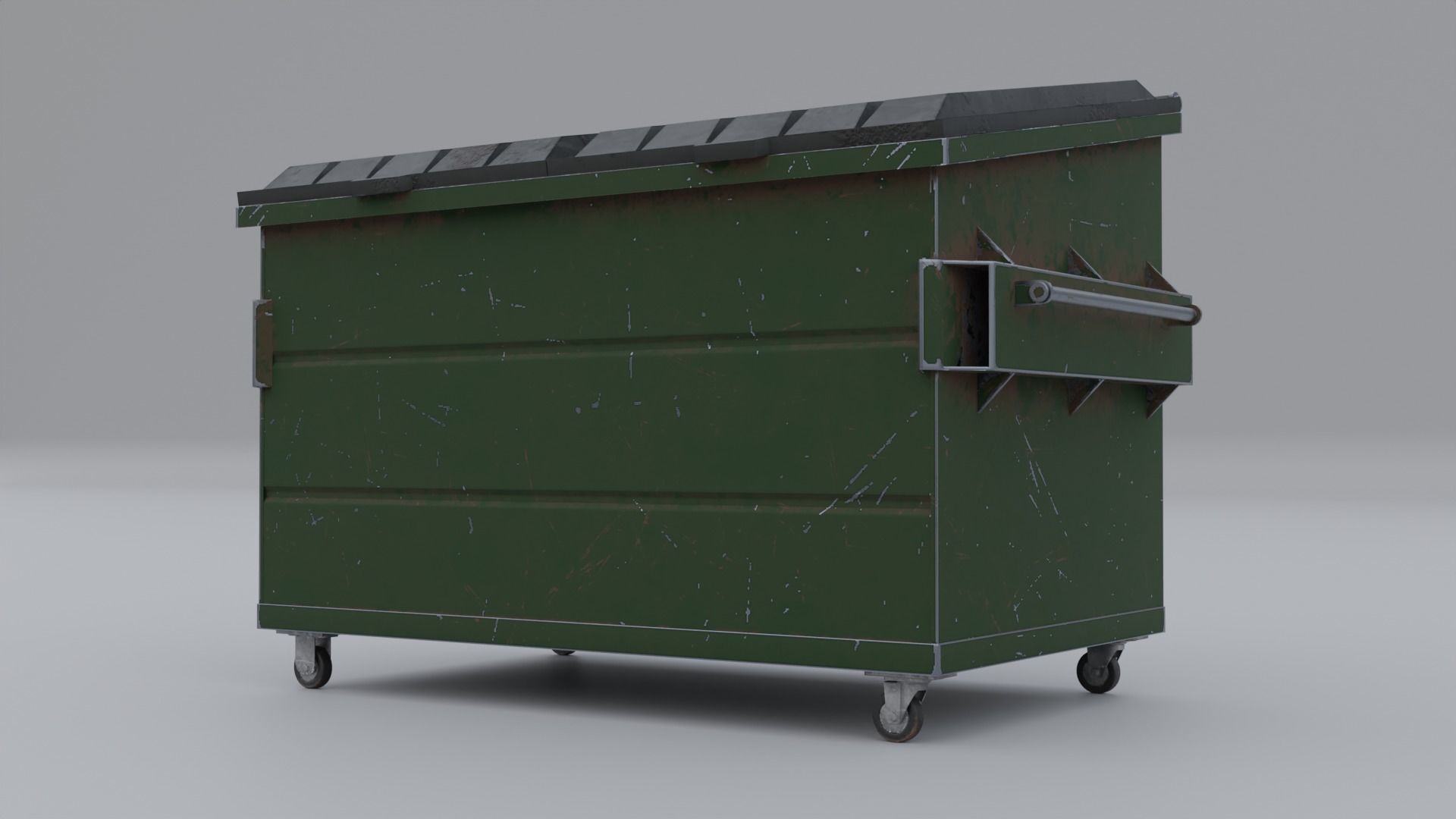 3D model Front Load Container VR / AR / low-poly | CGTrader