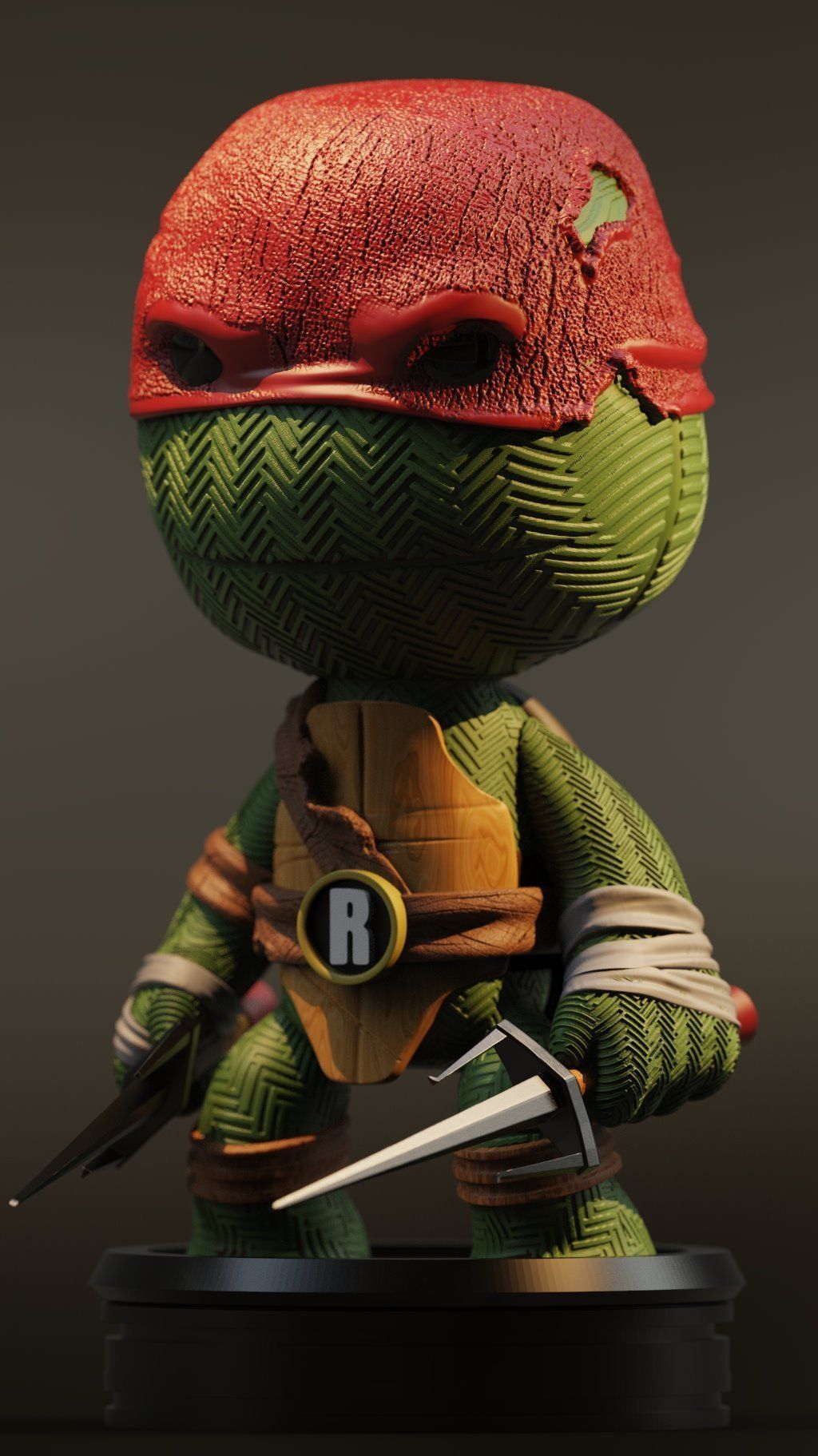 Raphael Teenage Mutant Ninja Turtle 3D model 3D printable | CGTrader