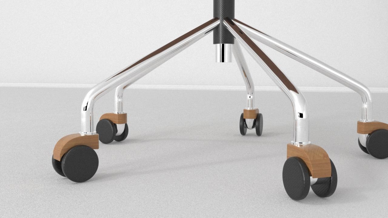 Japanese office chair free VR / AR / lowpoly 3D model CGTrader