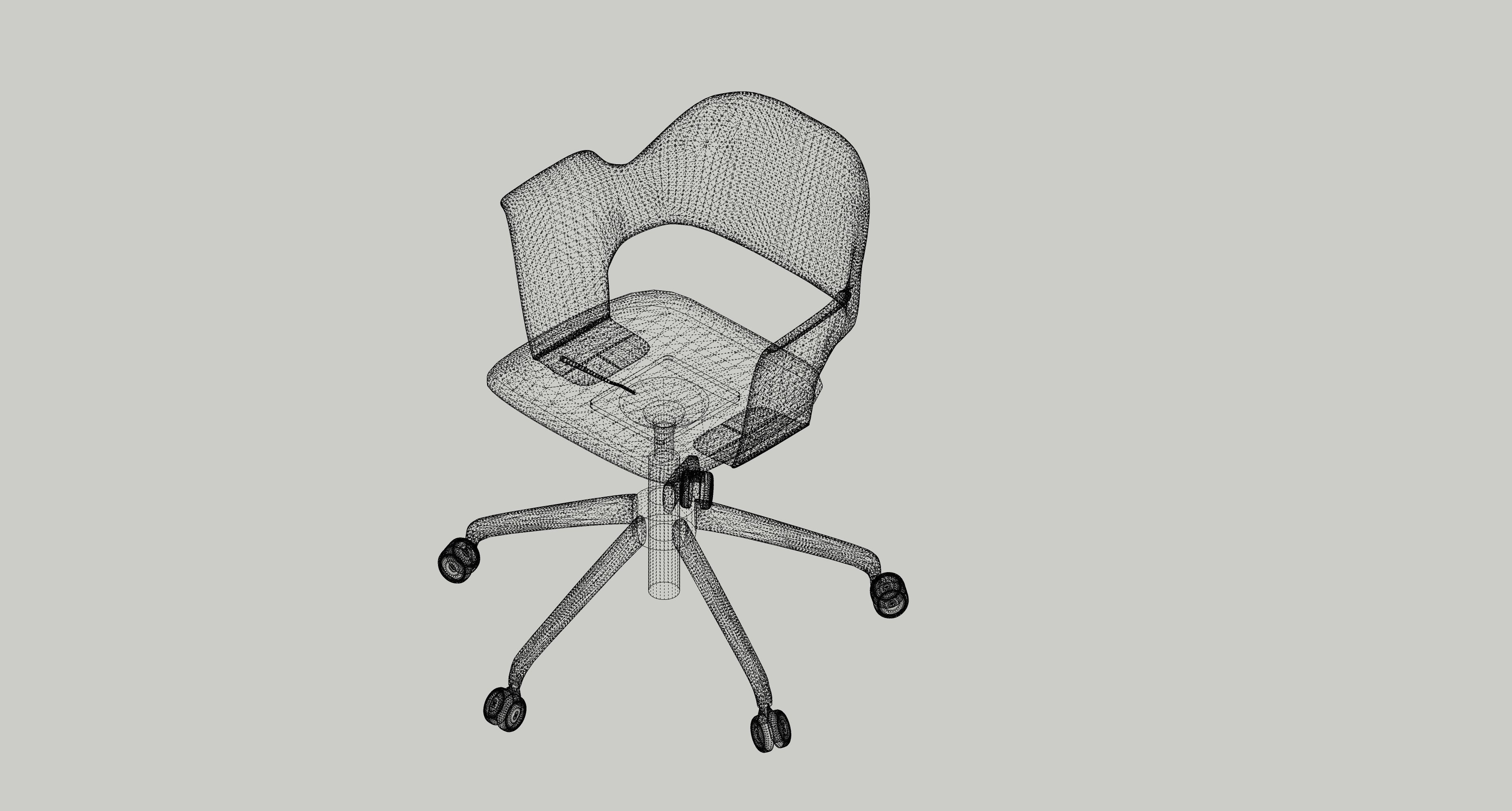 Desk Chair by IKEA FJALLBERGET 3D model CGTrader