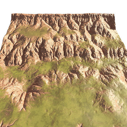 Terrain mountain hill 3D model | CGTrader