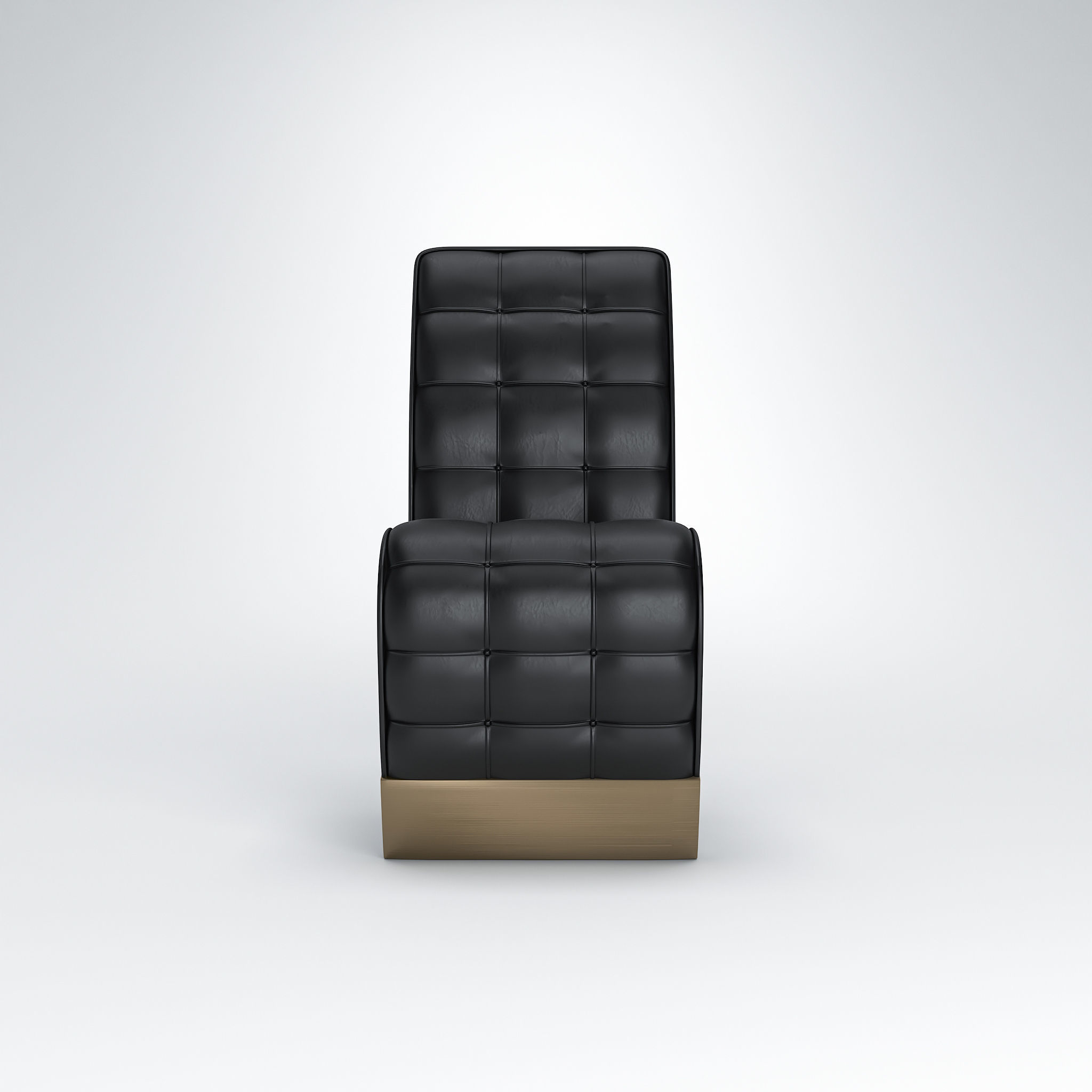 Bonnie Chair Leather 3D model CGTrader