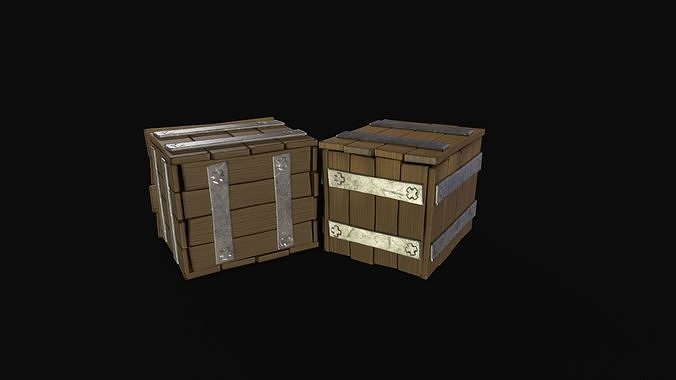 3D model Stylized box VR / AR / low-poly | CGTrader