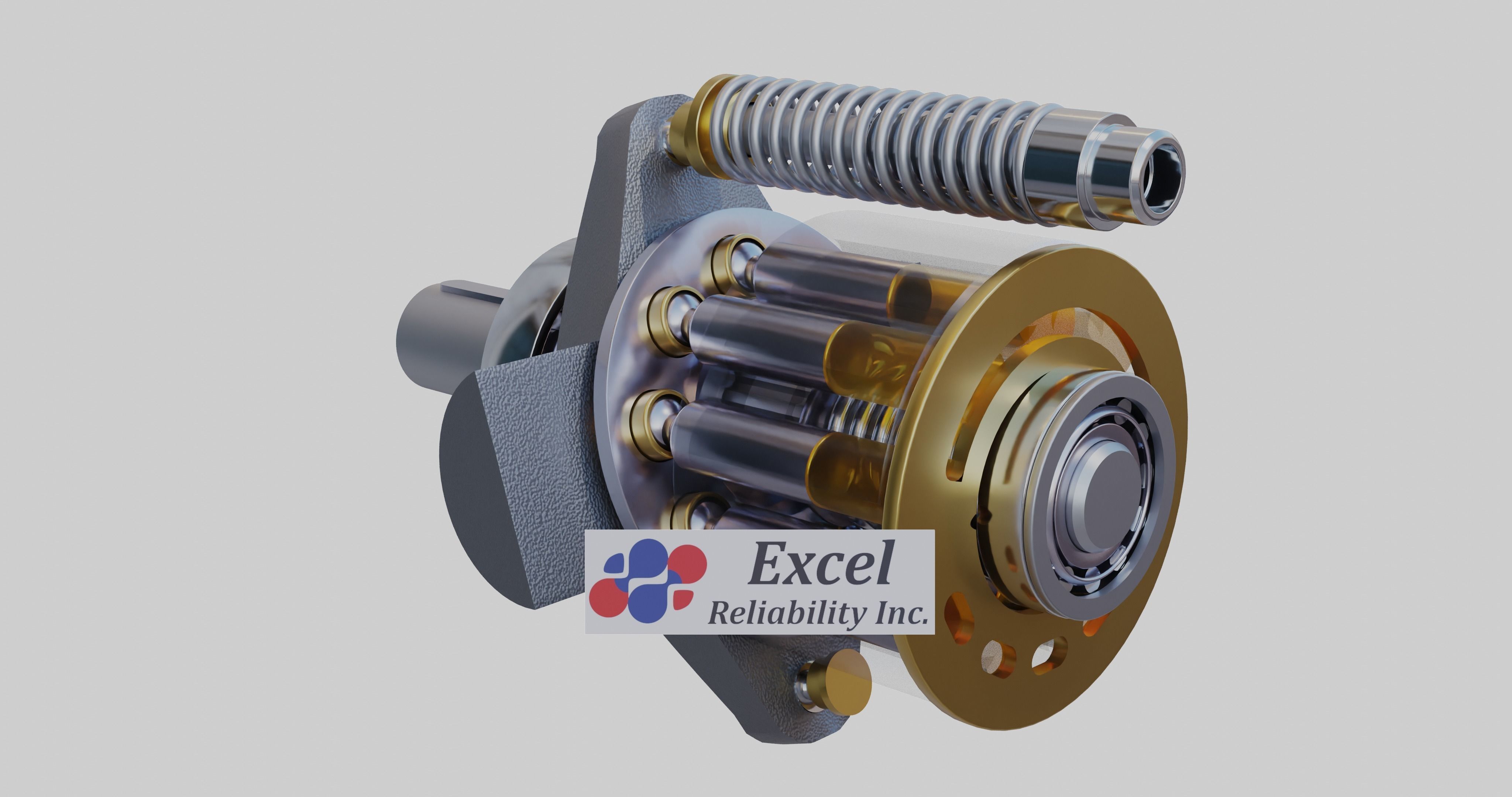 Hydraulic Piston Pump Internal components 3D model CGTrader