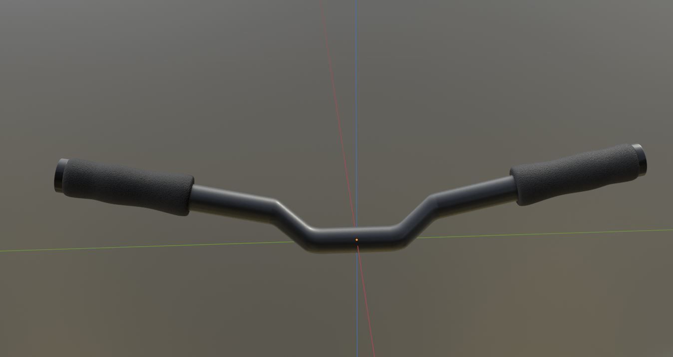 EScooter Handlebar with procedural PBR material setup 3D model CGTrader