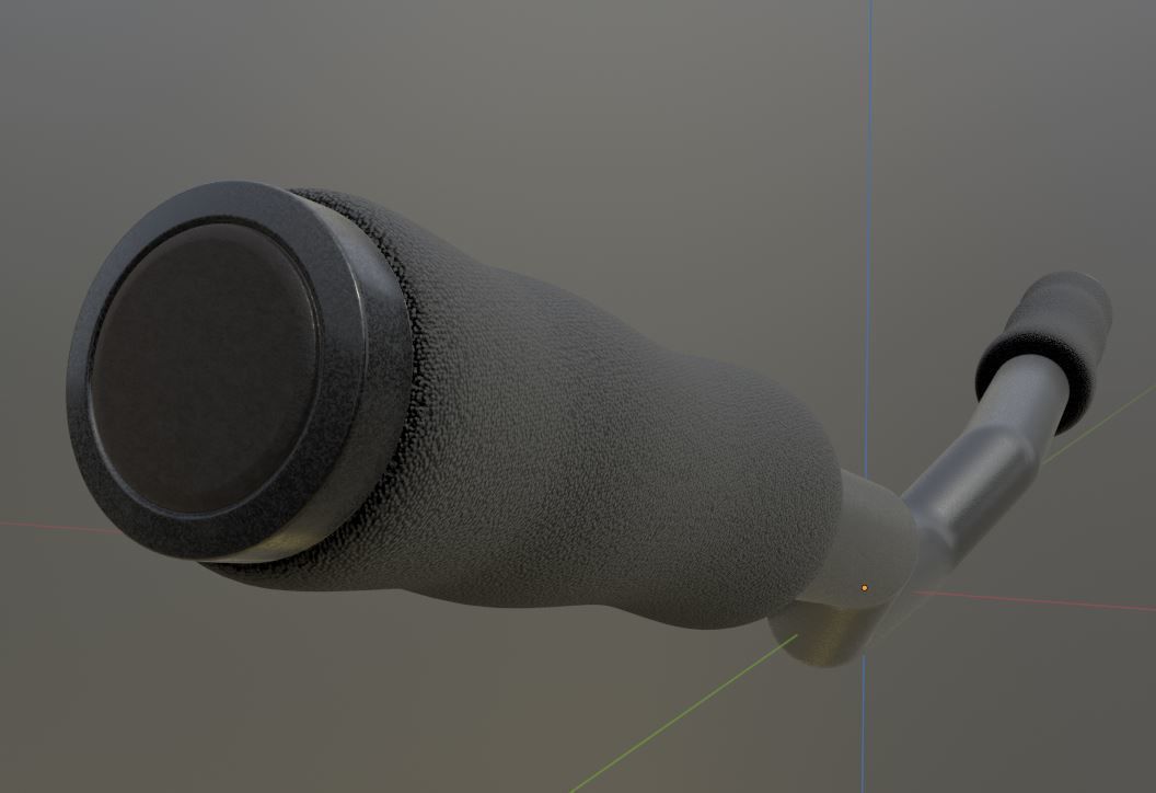 EScooter Handlebar with procedural PBR material setup 3D model CGTrader
