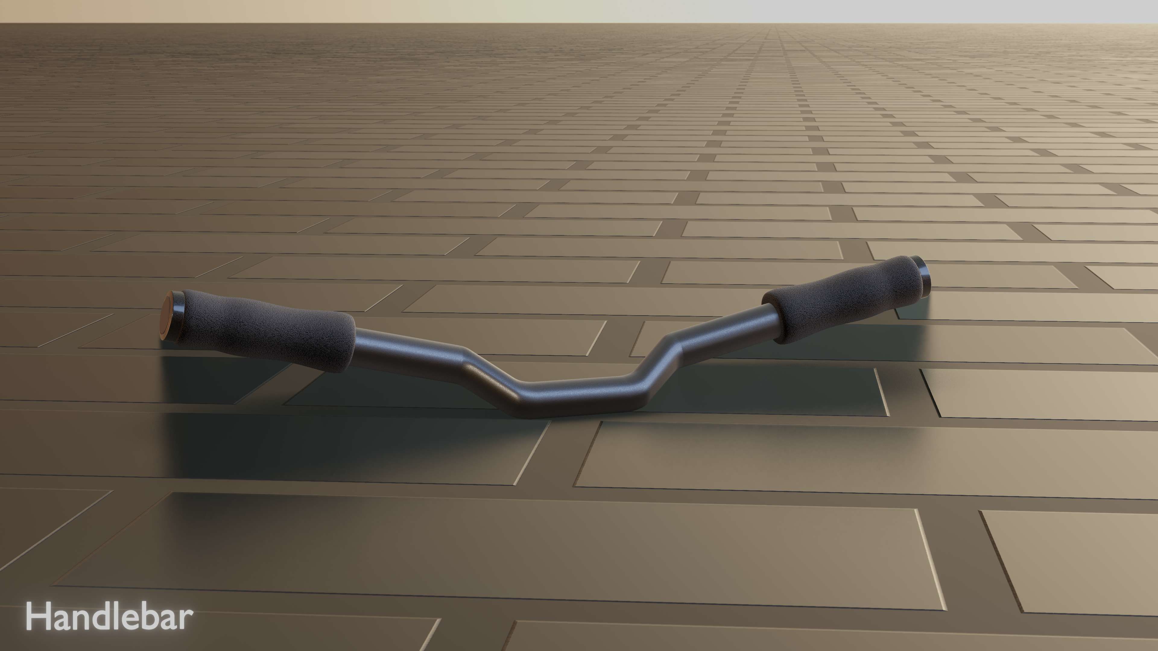EScooter Handlebar with procedural PBR material setup 3D model CGTrader
