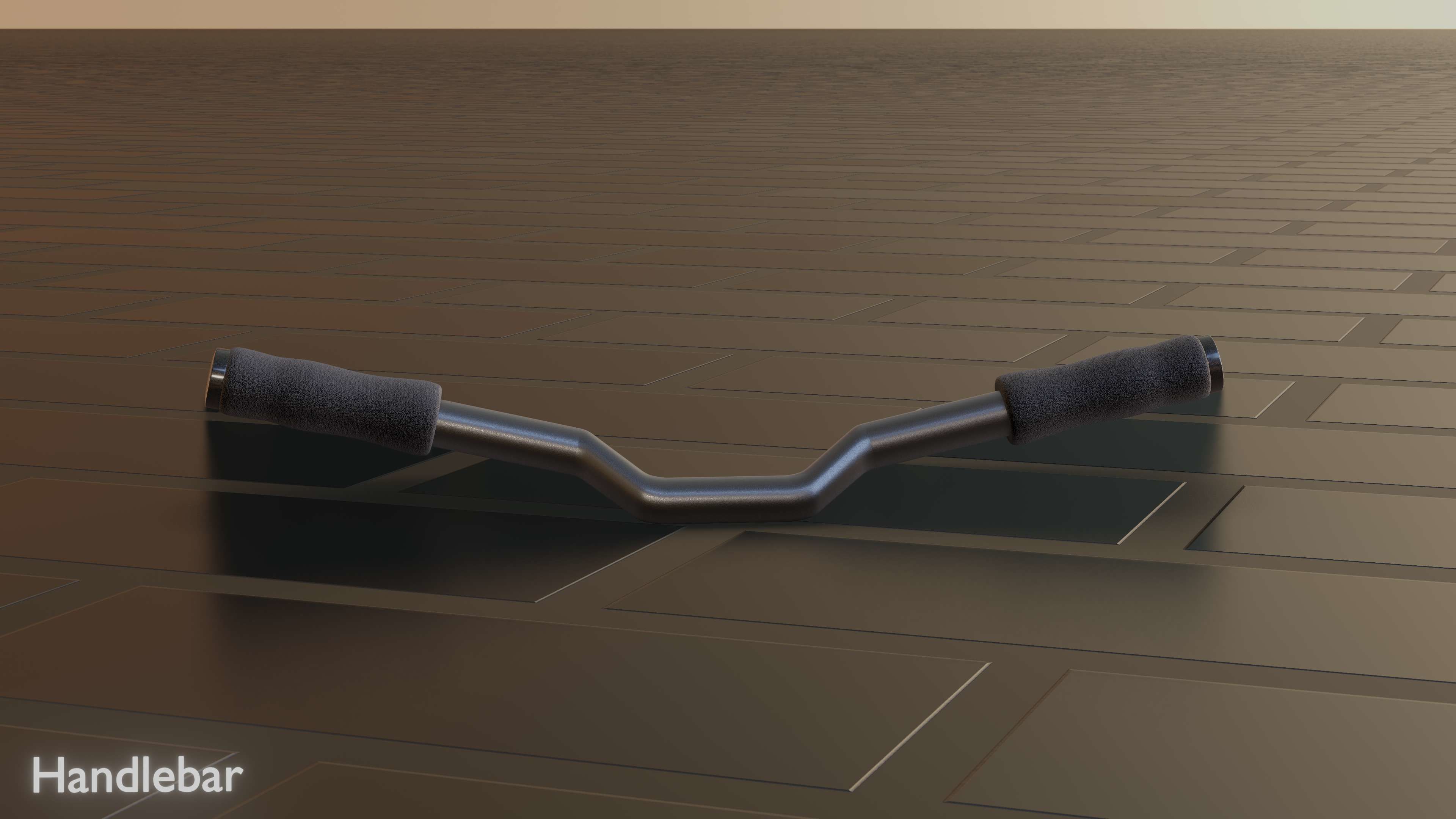 EScooter Handlebar with procedural PBR material setup 3D model CGTrader