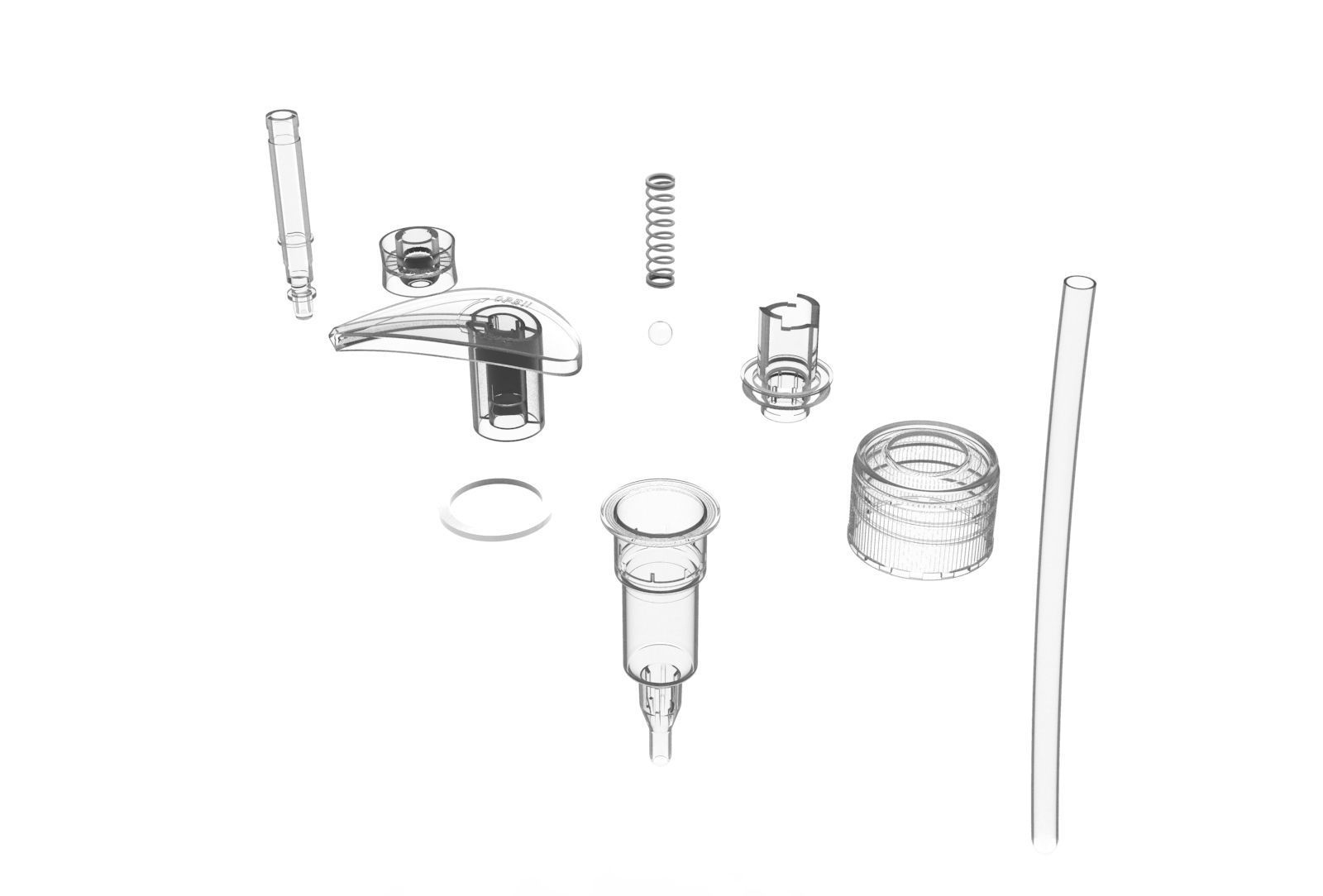 soap dispenser mechanism 3D model CGTrader