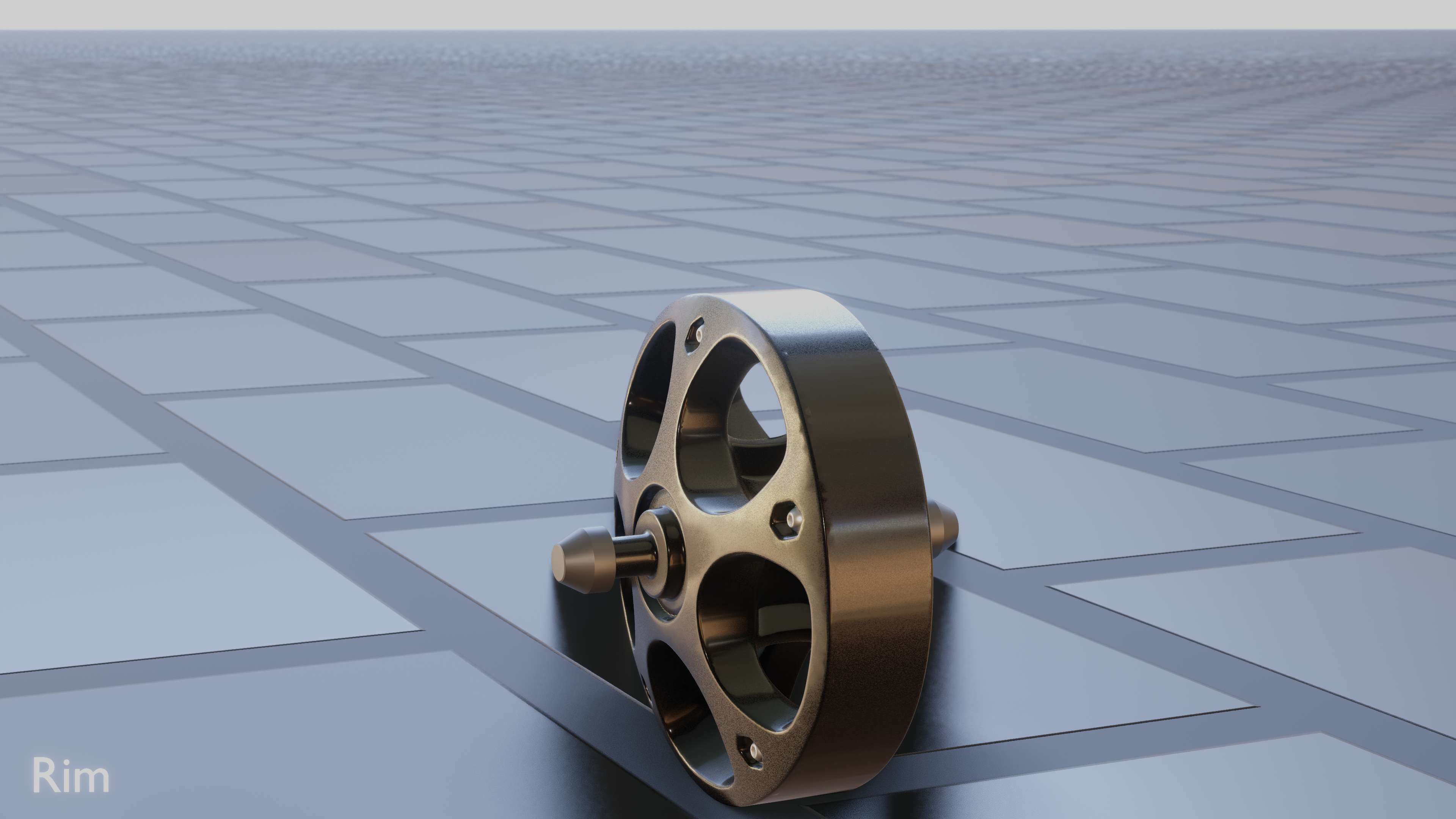 Sport Rim Material/map E-Scooter Rim with Procedural PBR Material Setup 3D model | CGTrader