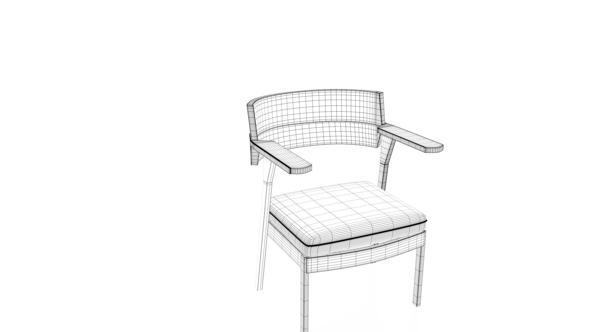3D model Kitchen Modern Chair VR / AR / lowpoly CGTrader