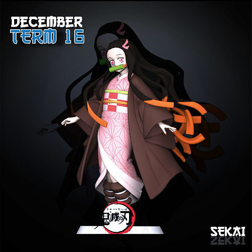 Nezuko Sculpture Sekai 3D Models Ready for 3D printing 3D model 3D  printable | CGTrader