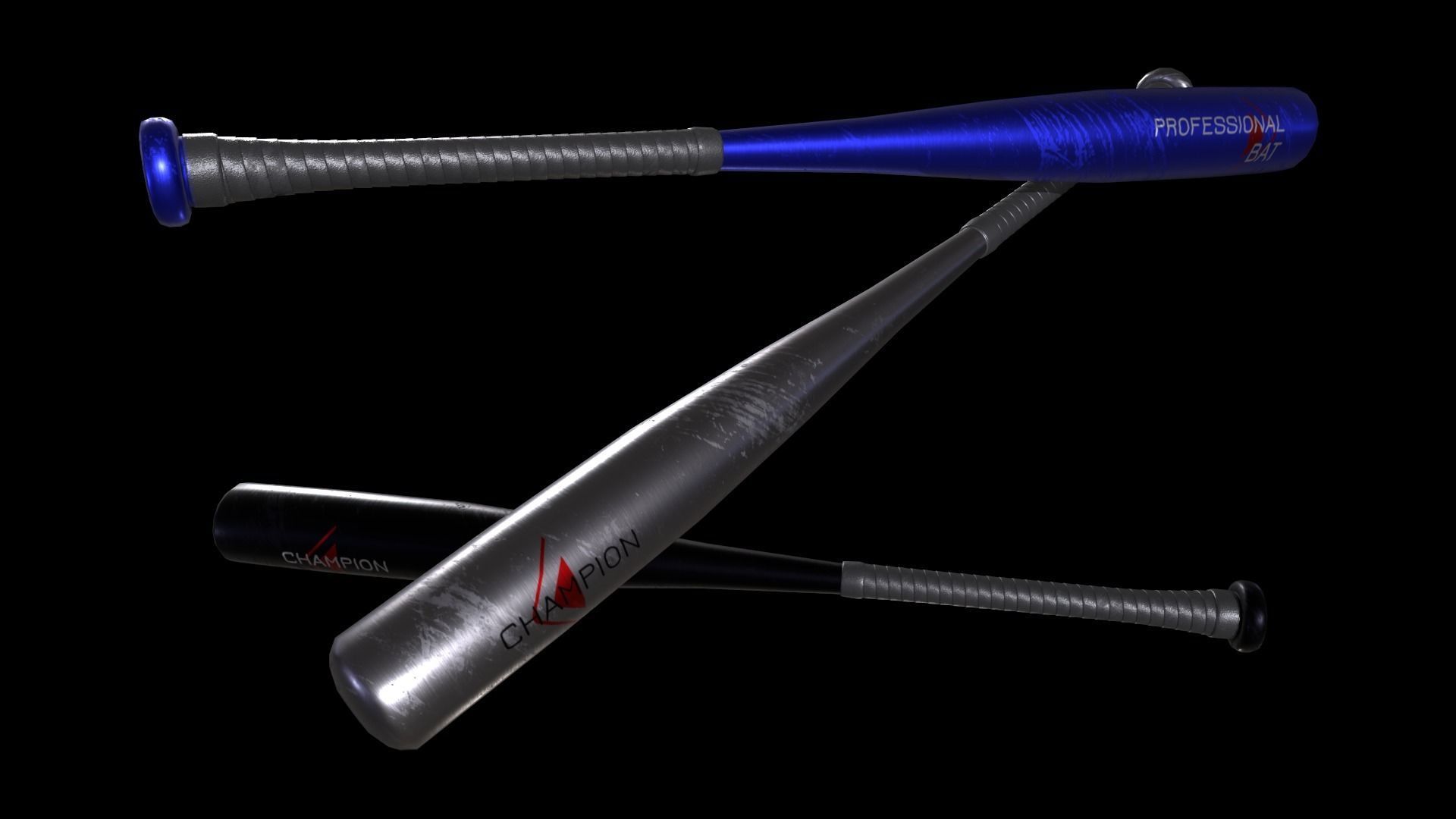 3D model Professional Baseball Bat VR / AR / lowpoly CGTrader