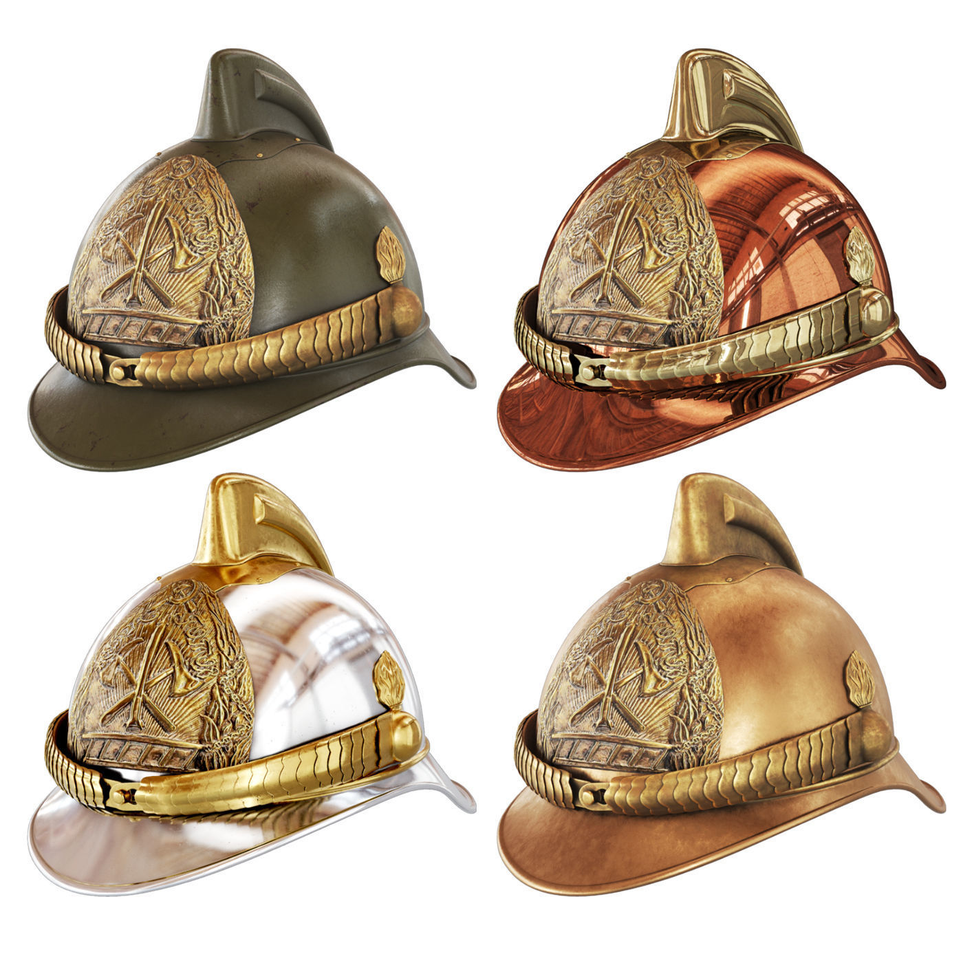 Fire Helmet Model Firefighter helmet 3D model | CGTrader
