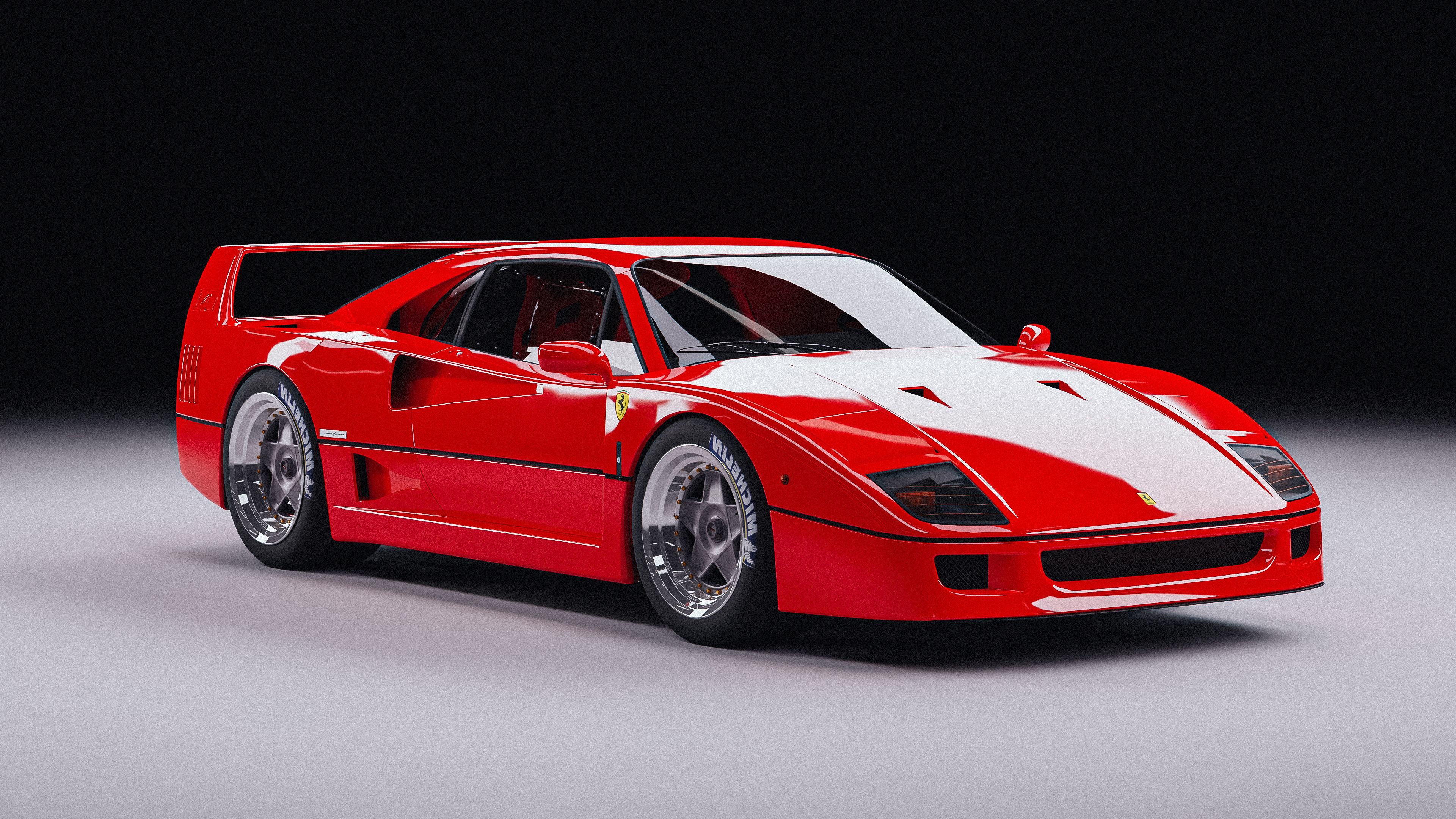 3D model Ferrari F40 VR / AR / lowpoly CGTrader
